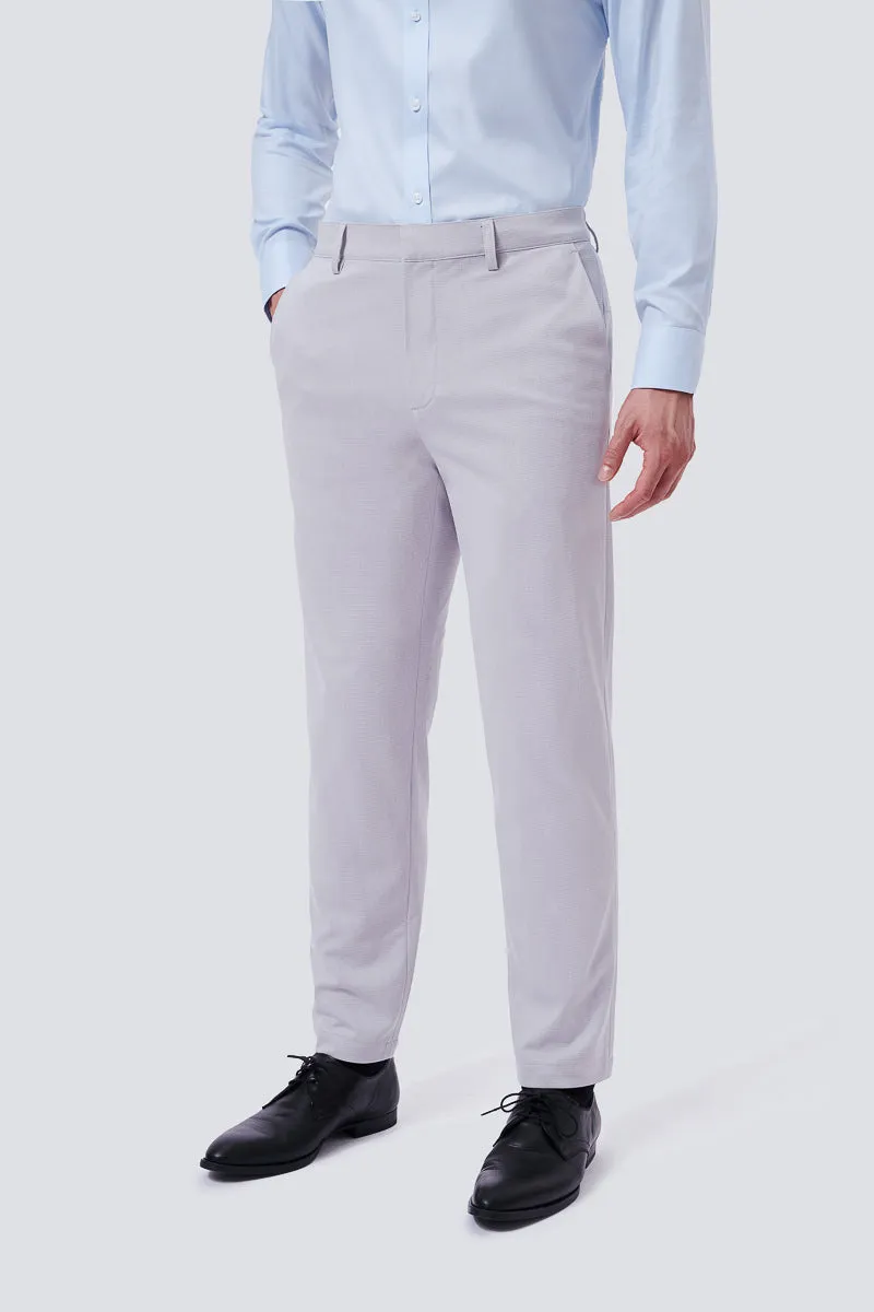 CottonSTRETCH Lightweight Knit Smart Pants | Light Grey GYE126 Vintage Wash Tough Materials