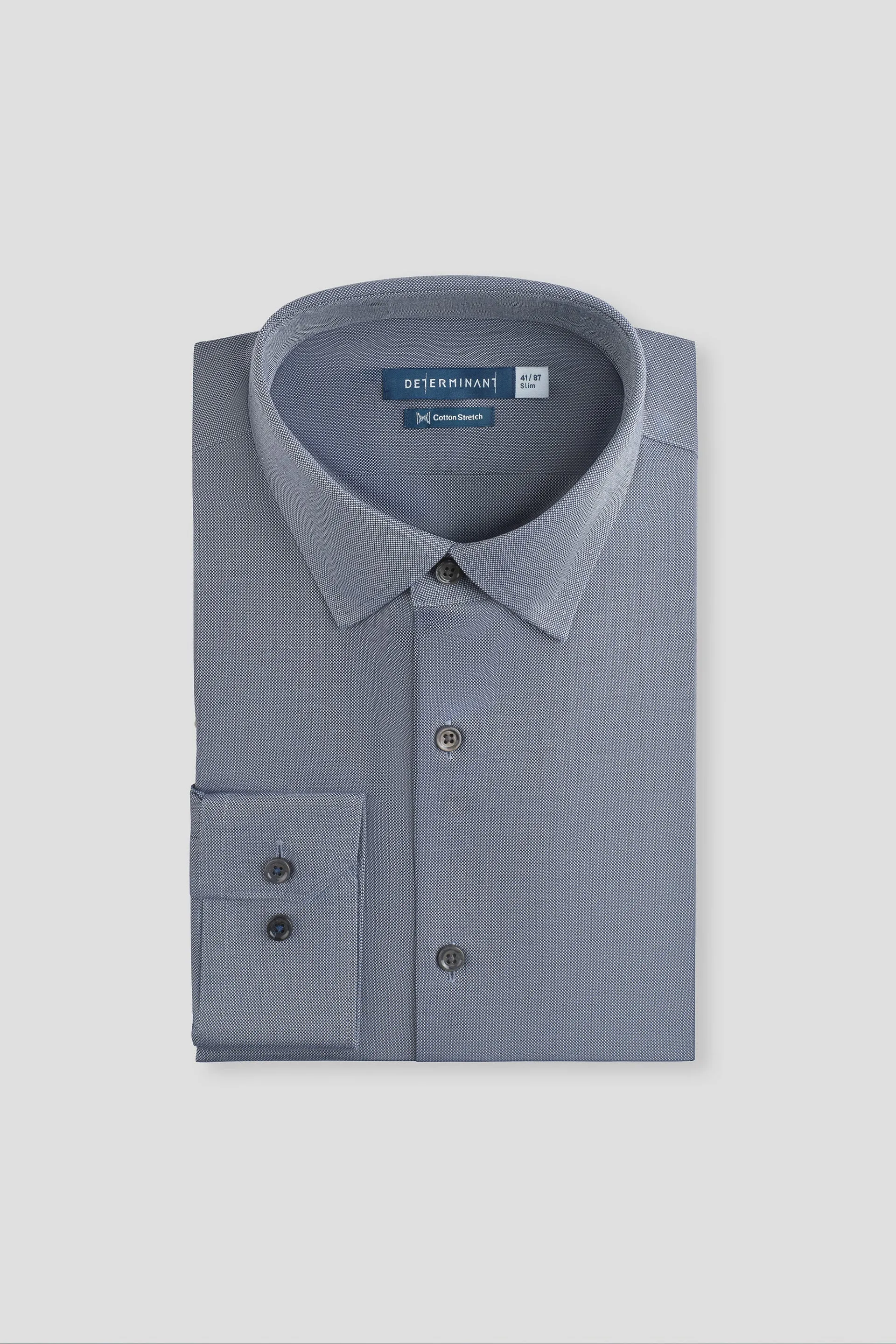 Summer Camp Microfiber Material CottonSTRETCH Royal Oxford Dress Shirt | Navy 29362N