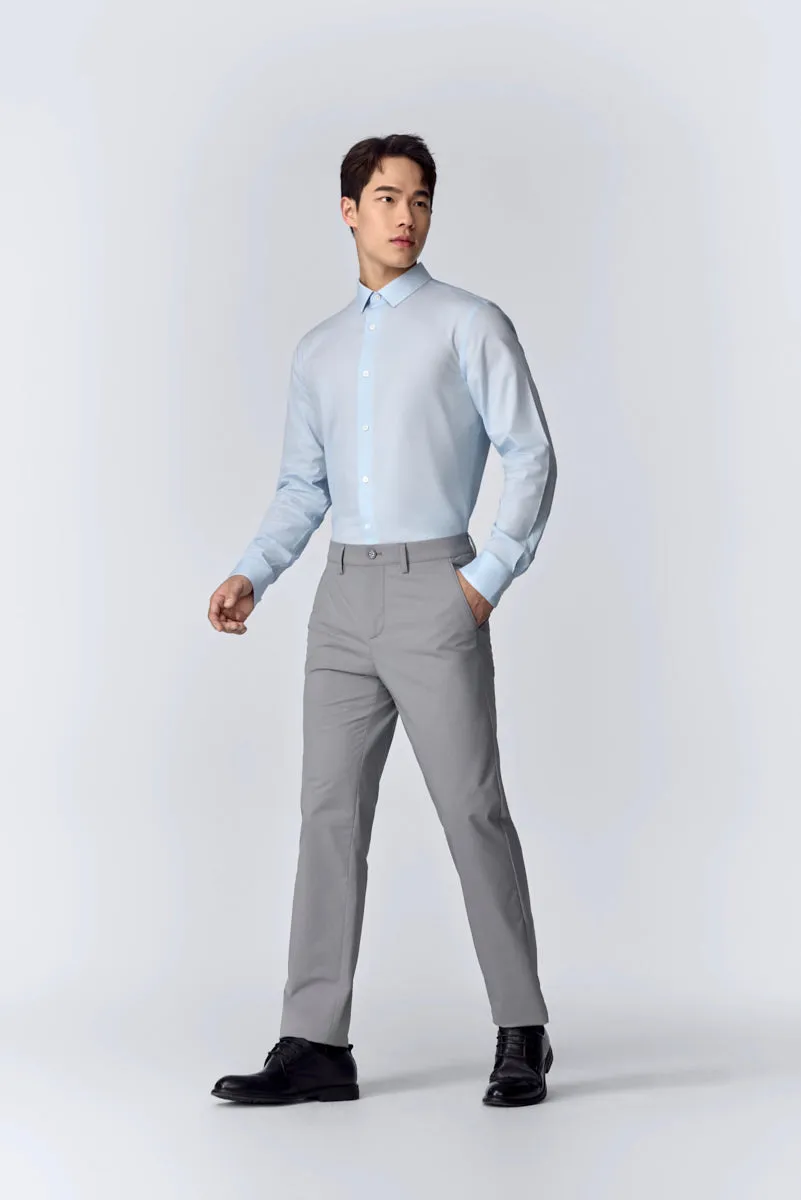 CottonSTRETCH Twill Dress Shirt | Blue 13140N Printed Pattern