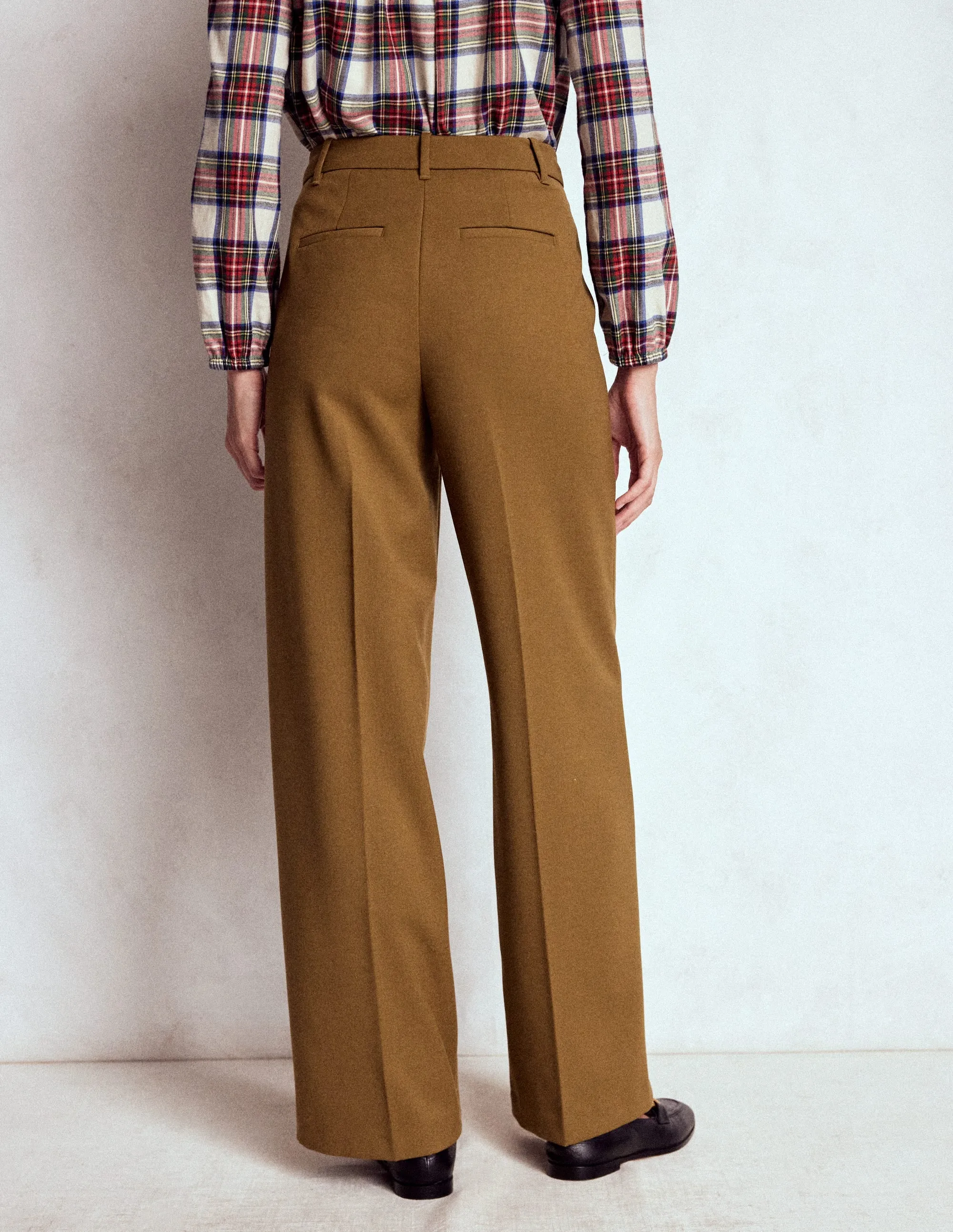 Layered Comfort Everyday Comfort Wear Belgravia Tailored Trousers-Tobacco