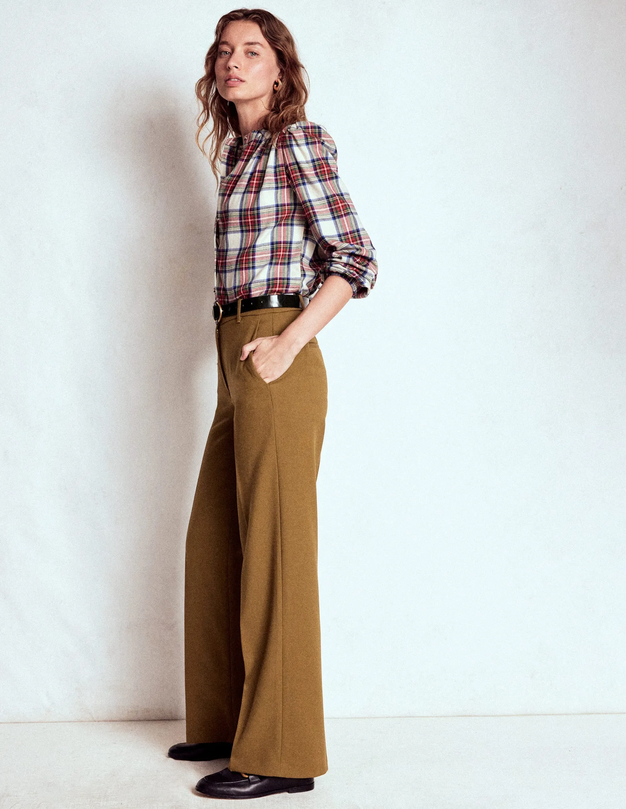 Casual Comfort Wear OdorResistant Belgravia Tailored Trousers-Tobacco