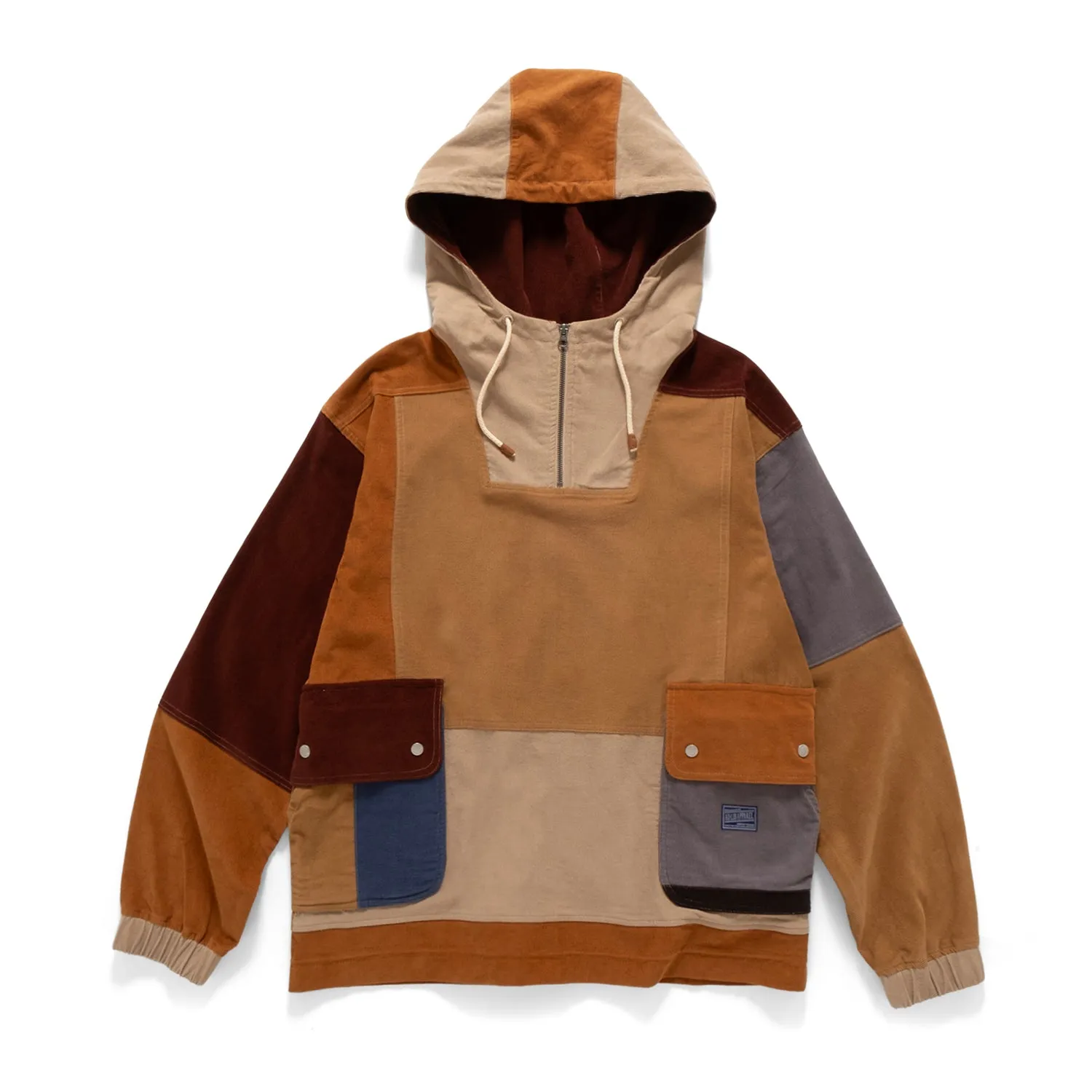 Layered Neckline (SW482) Colorblock Corduroy Smock