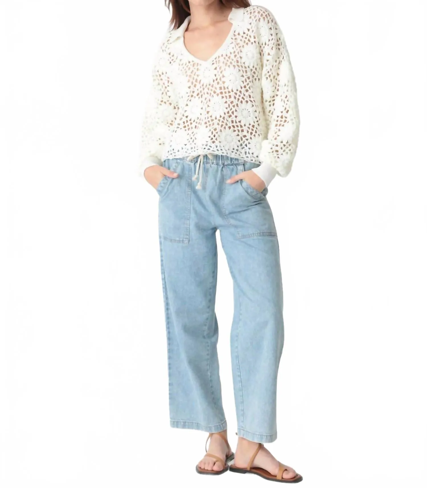 Vera Sweater In Cloud Cold-Weather Apparel Stylish Knit