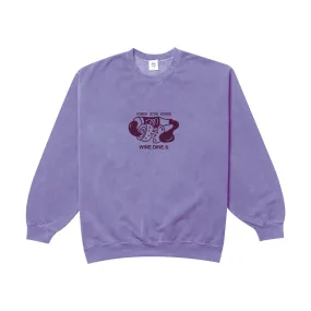 Breathable Knitwear Other Side Store 'Wine, Dine &' Vintage Washed Sweater - Orchid