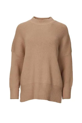 Oversized Cotton-Blend Sweater In Dusty Blush Casual Outfit Casual Comfort
