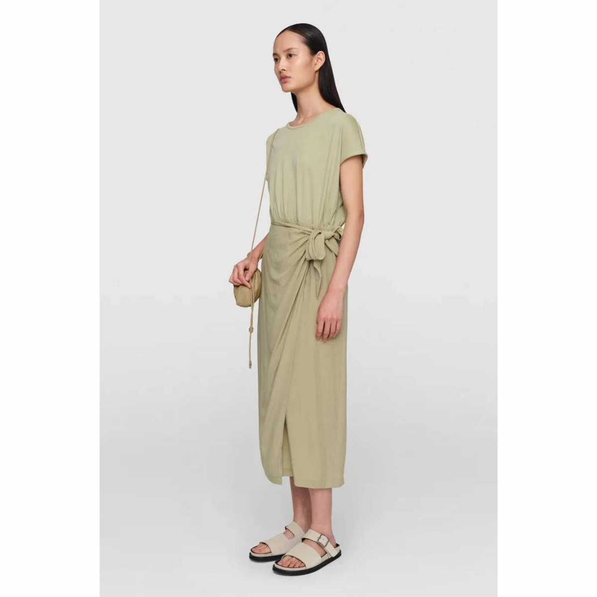 Perfect For Work WrinkleResistantFinish Sepia Organic Cotton Jersey Dress
