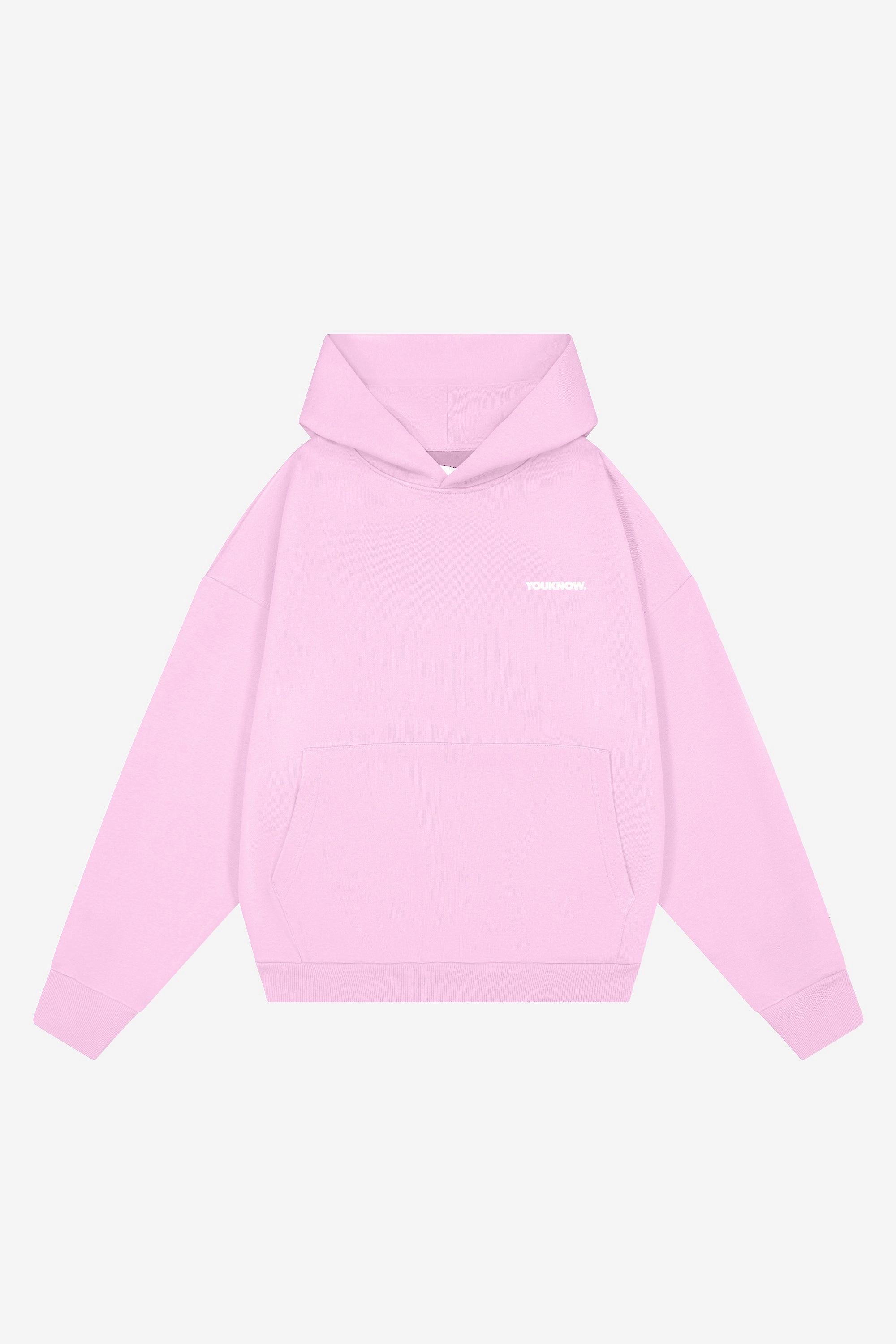 Core Box Hoodie | Baby Pink Balanced Weight Distribution Okapi like