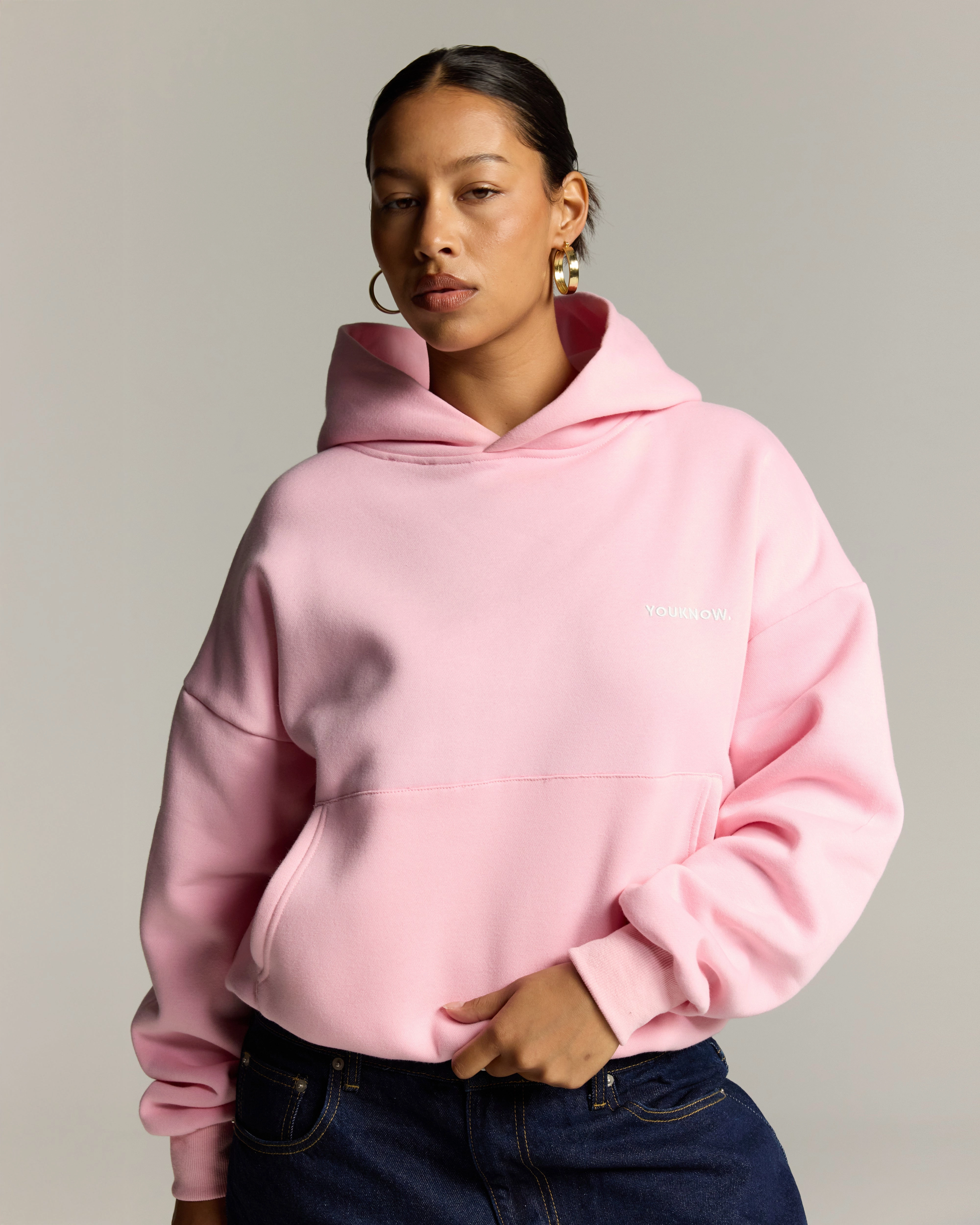 Core Box Hoodie | Baby Pink High Quality Cotton High Demand