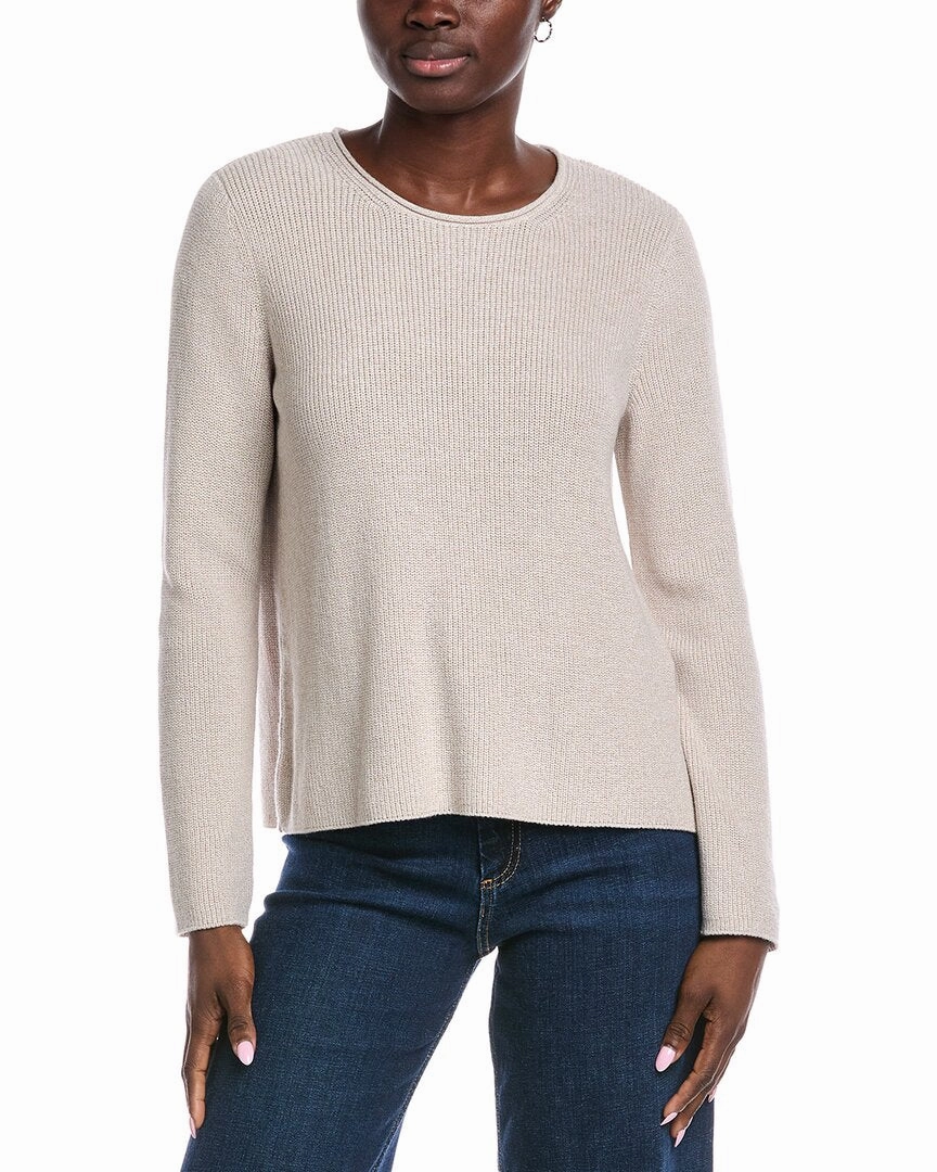Four Way Stretch Fabric EILEEN FISHER Crewneck Sweater