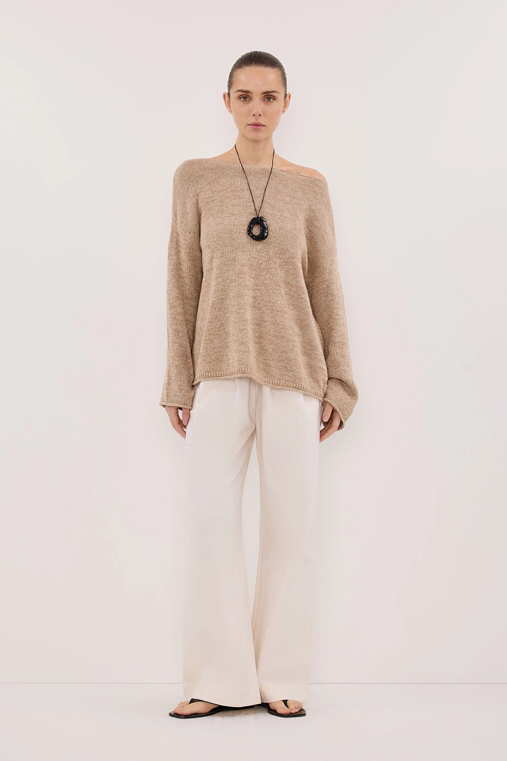 ALIZA NATURAL LONG SLEEVE KNIT JUMPER Comfy Layers