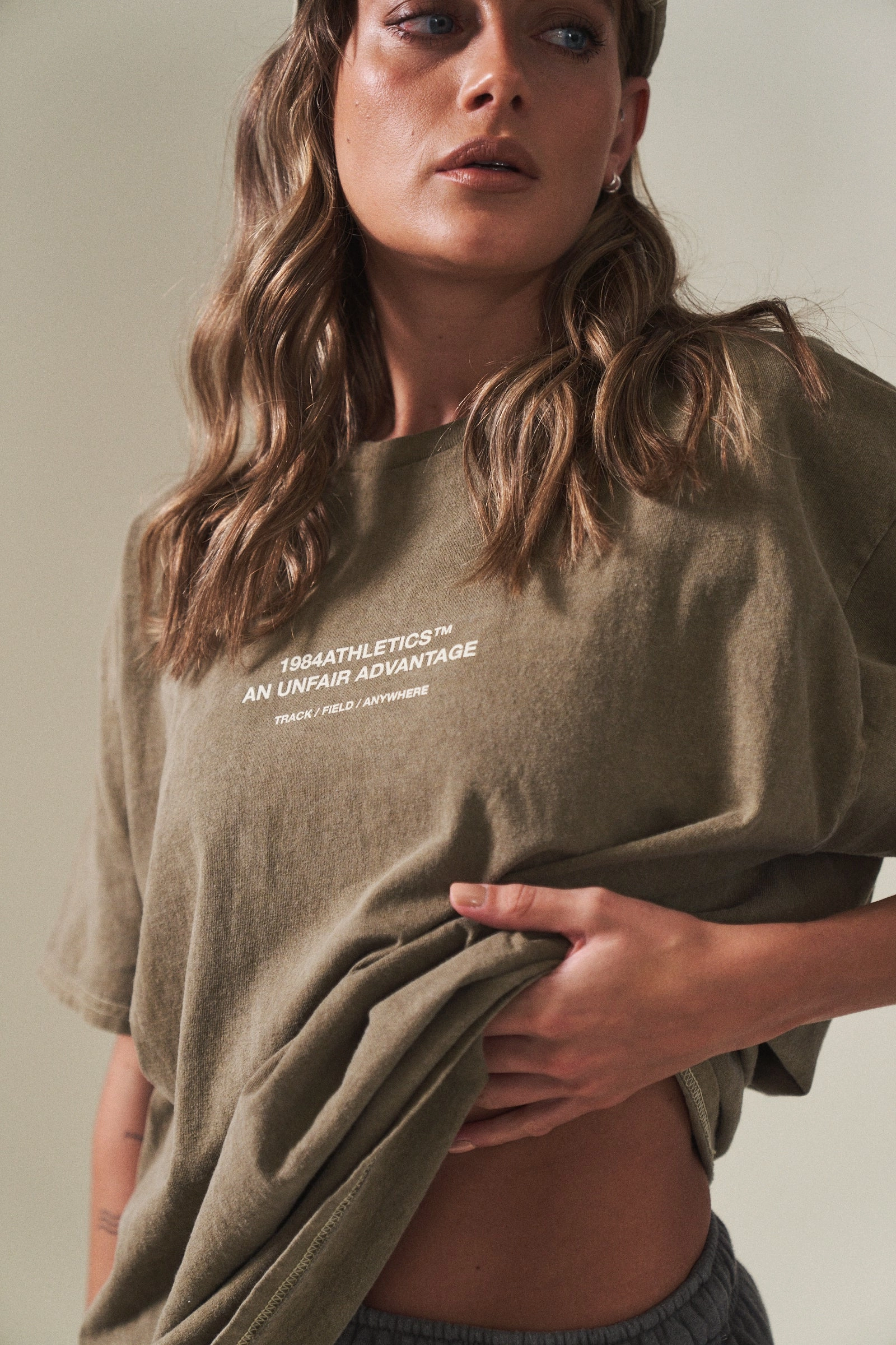 Vice 84 'Athletics' Vintage Washed Tee Twinpack - Pacific Blue/Army Green EnhancedDurabilityFinish