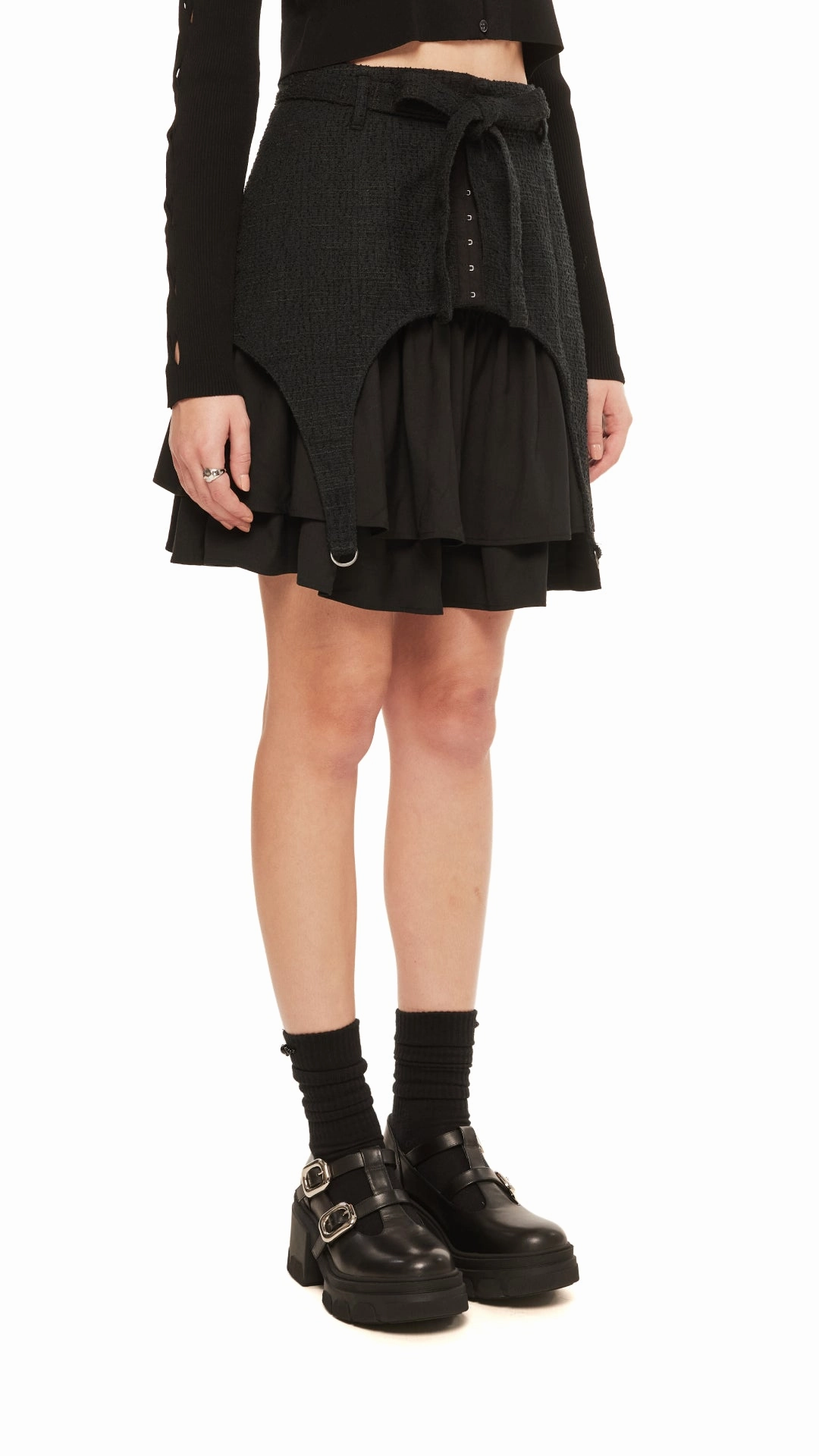 Effortless Feel Side Cut Out Mini Skirt