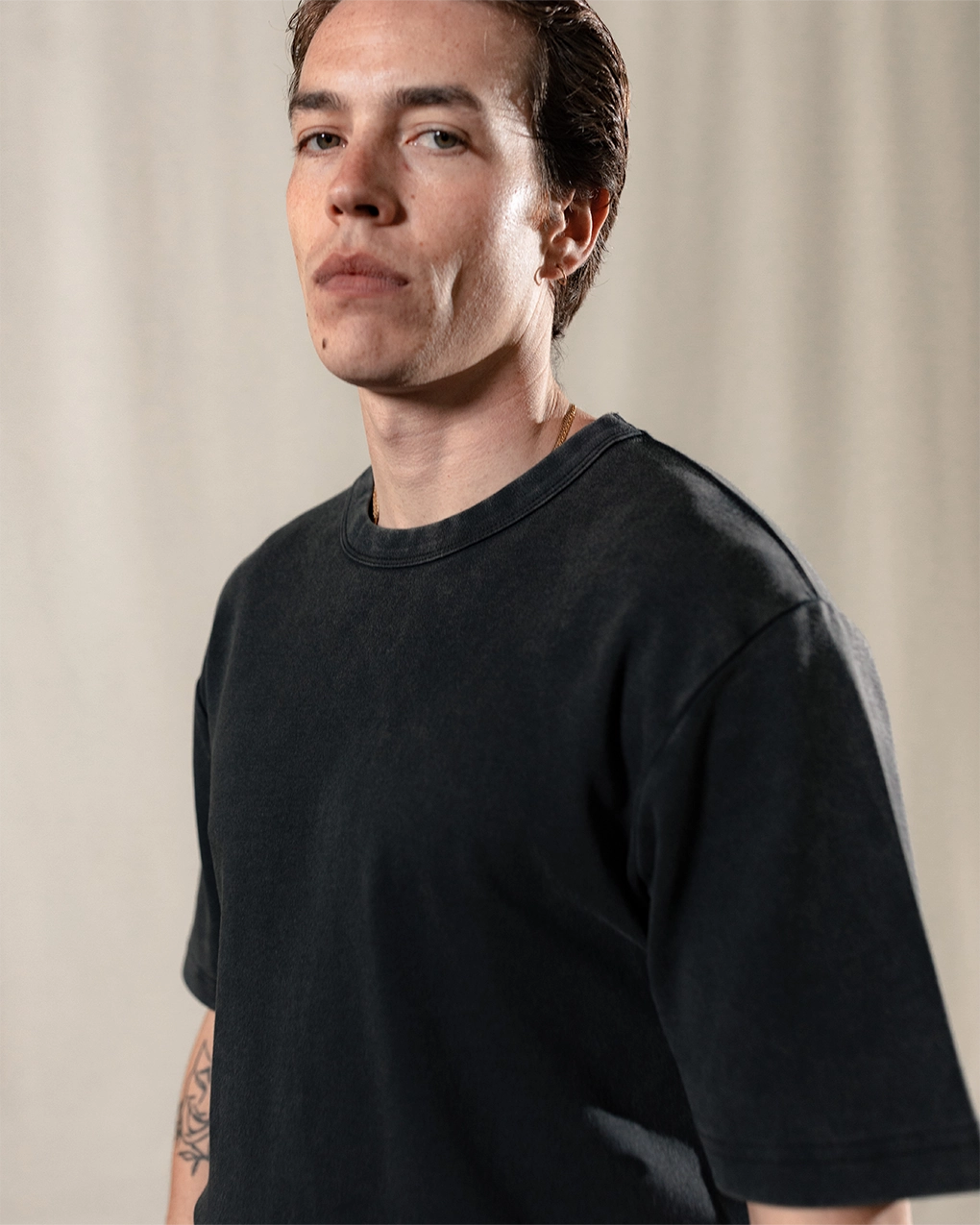Crafted Heavyweight T-Shirt - Acid Wash Easy Wear Look