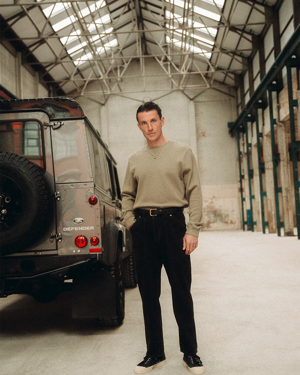 Crafted Ribbed Longsleeve - Olive Weekend Comfort Wear UltraLightweight