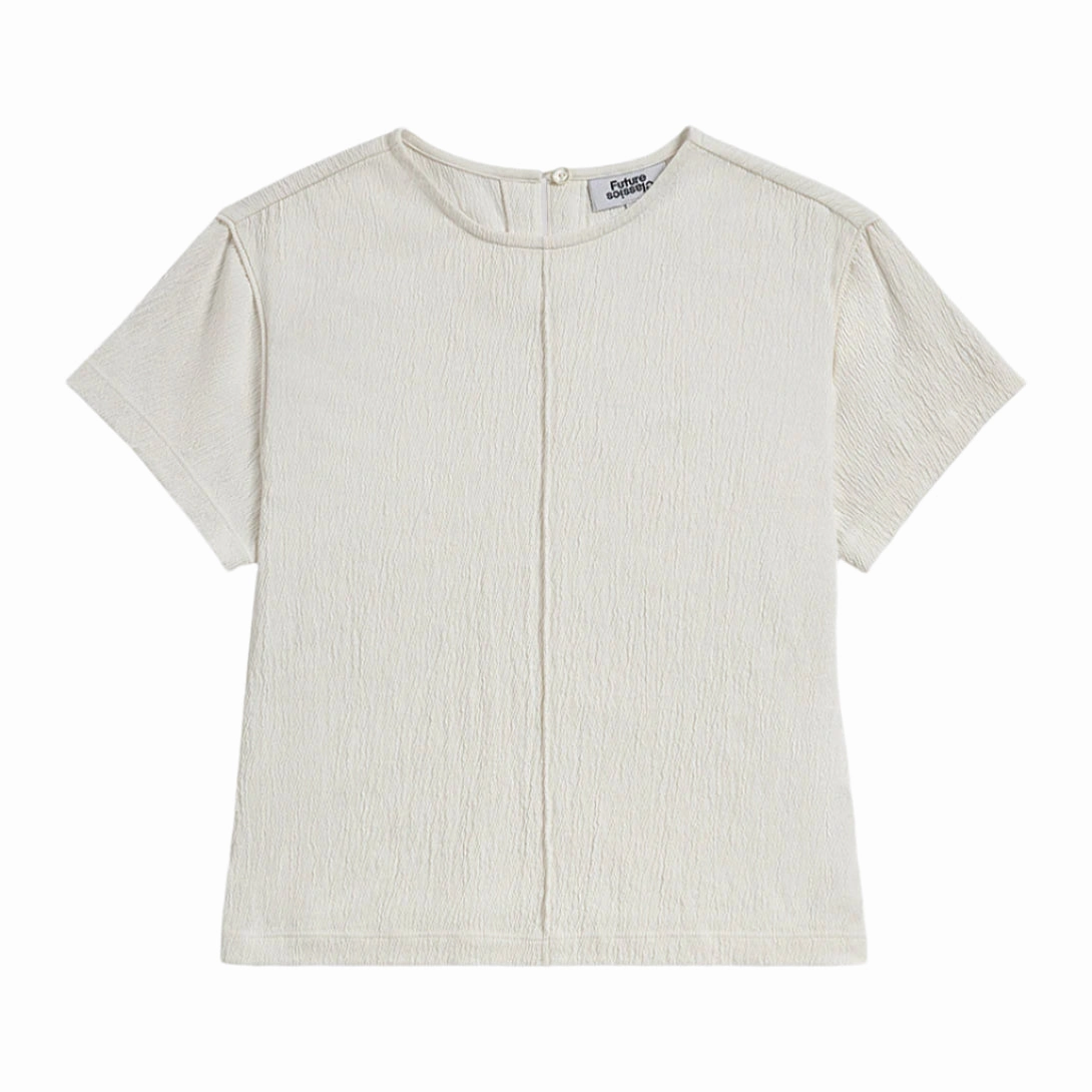 Lightweight Style Trendy Apparel Crinkle SS Top