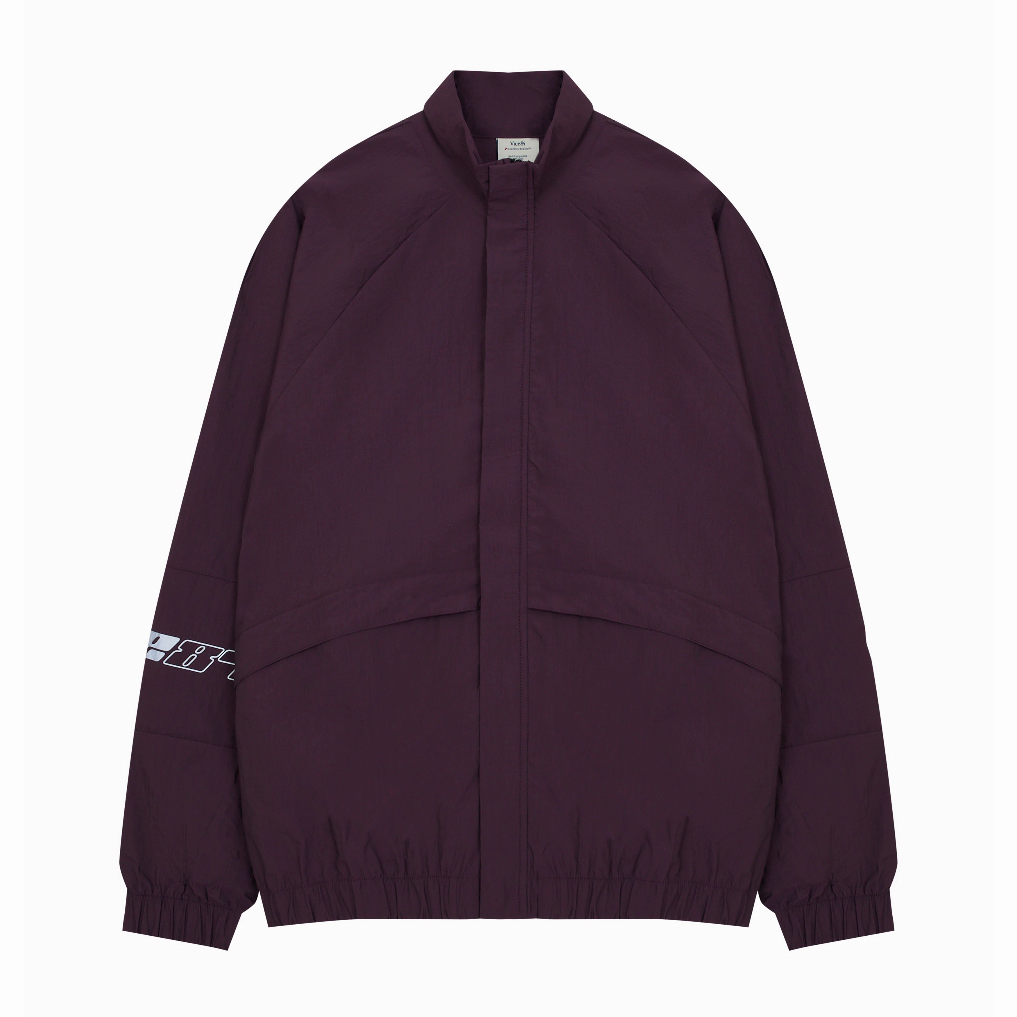 Simple Detail Vice 84 'Reflective Racer' Nylon Track Jacket - Burgundy