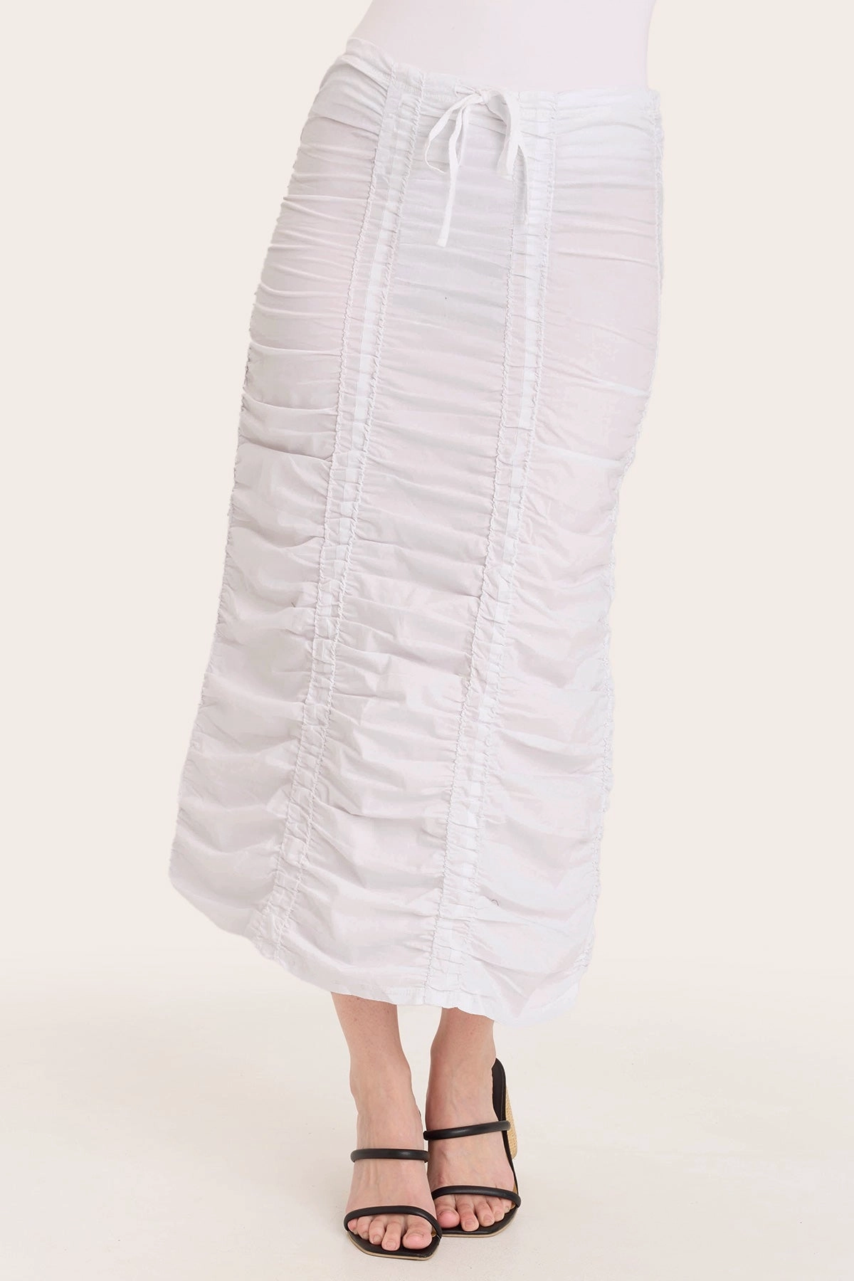 Autumn Stroll Double Shirred Panel Skirt