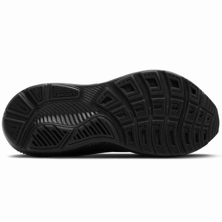 Men's Ghost 17 Wide Fit Running Shoes Black / Black / Ebony cross - country runner