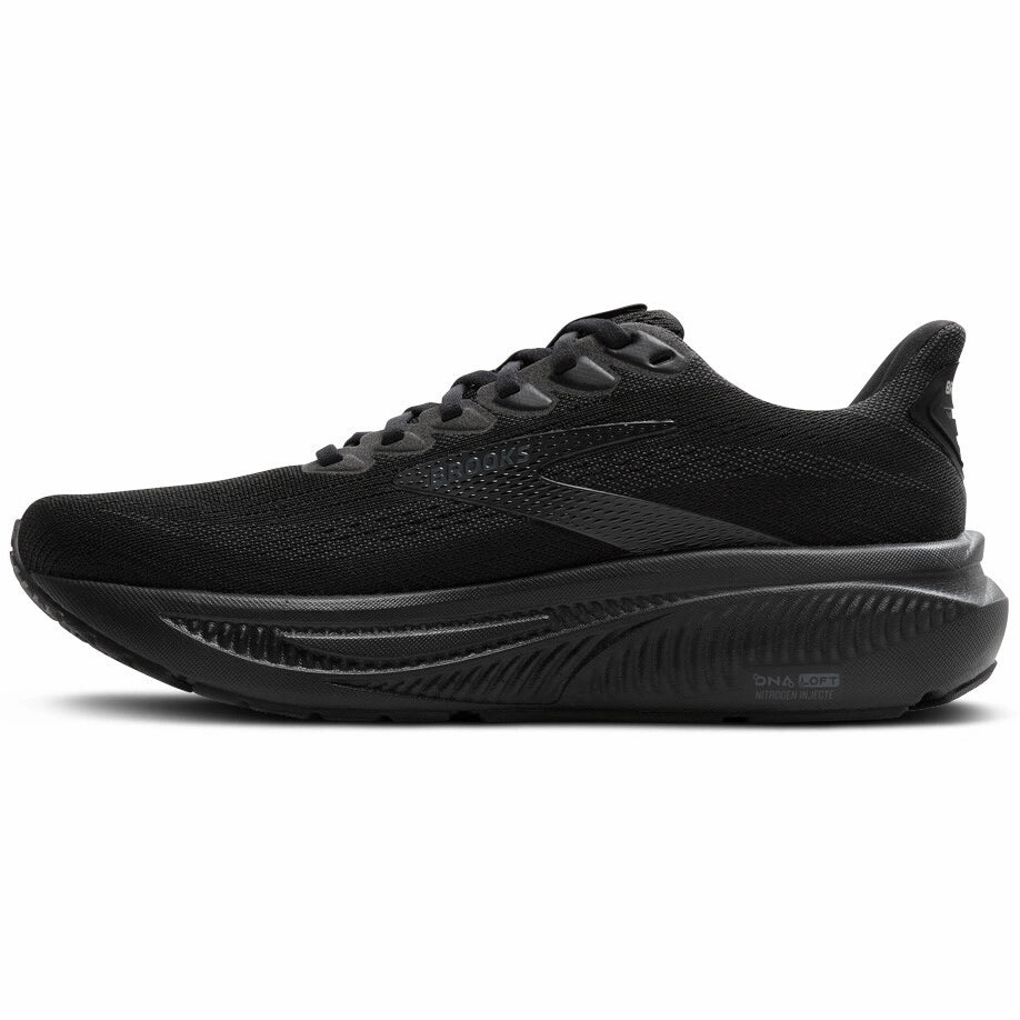 running on gravel shoes performance - oriented Men's Ghost 17 Wide Fit Running Shoes Black / Black / Ebony
