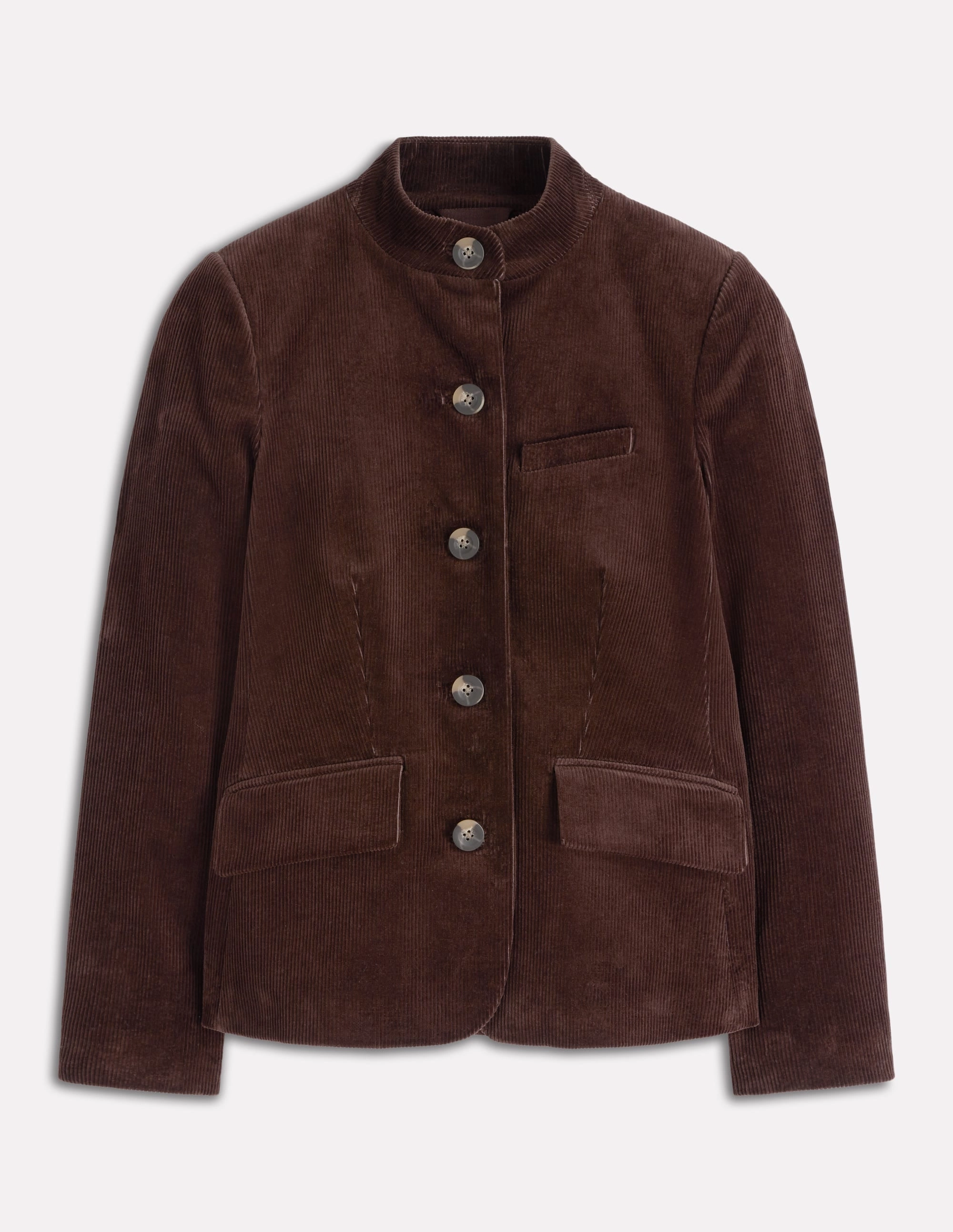 Daily Commute Military Cord Jacket-Espresso