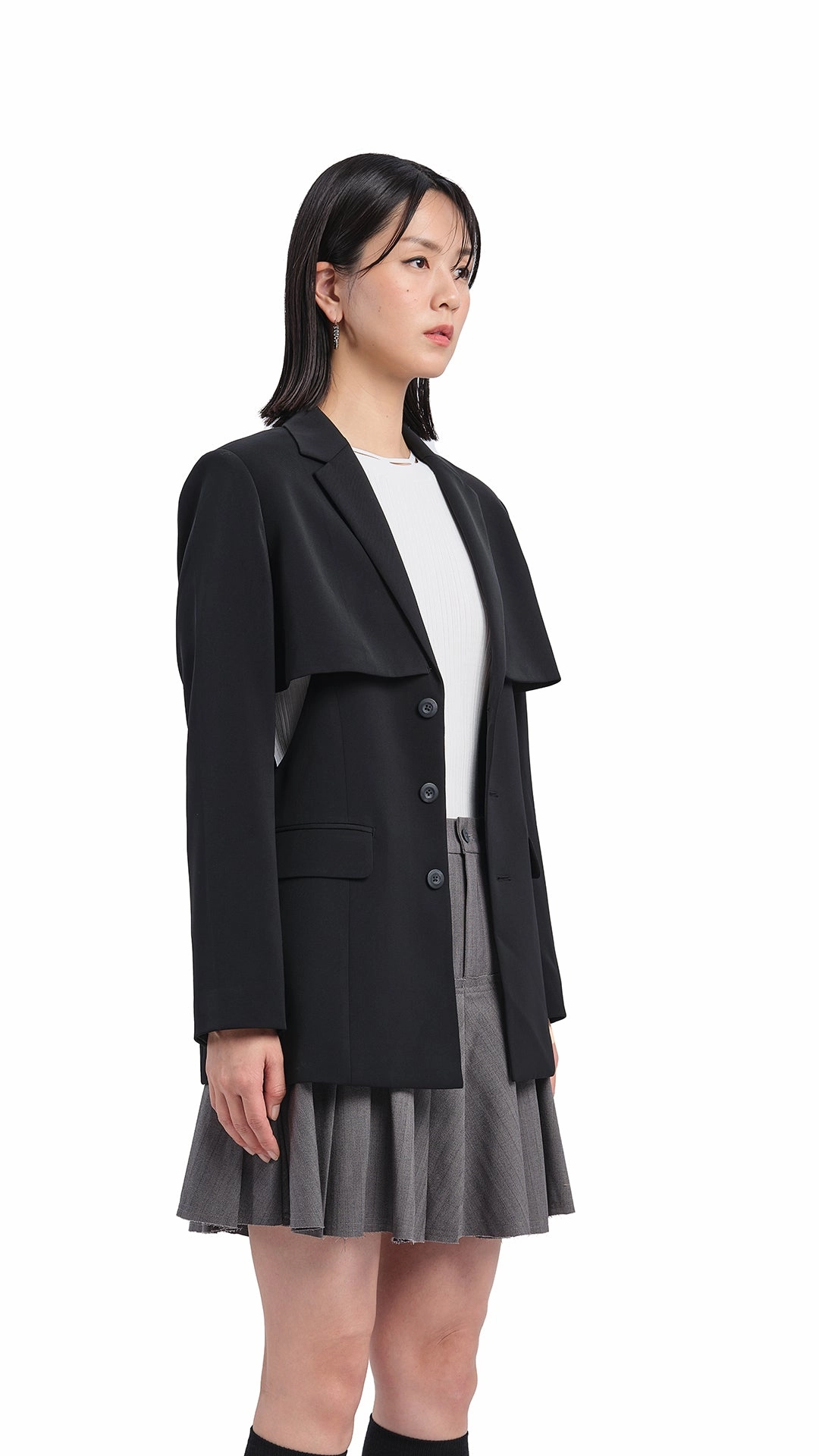 Cut Out Blazer Crisp Layer