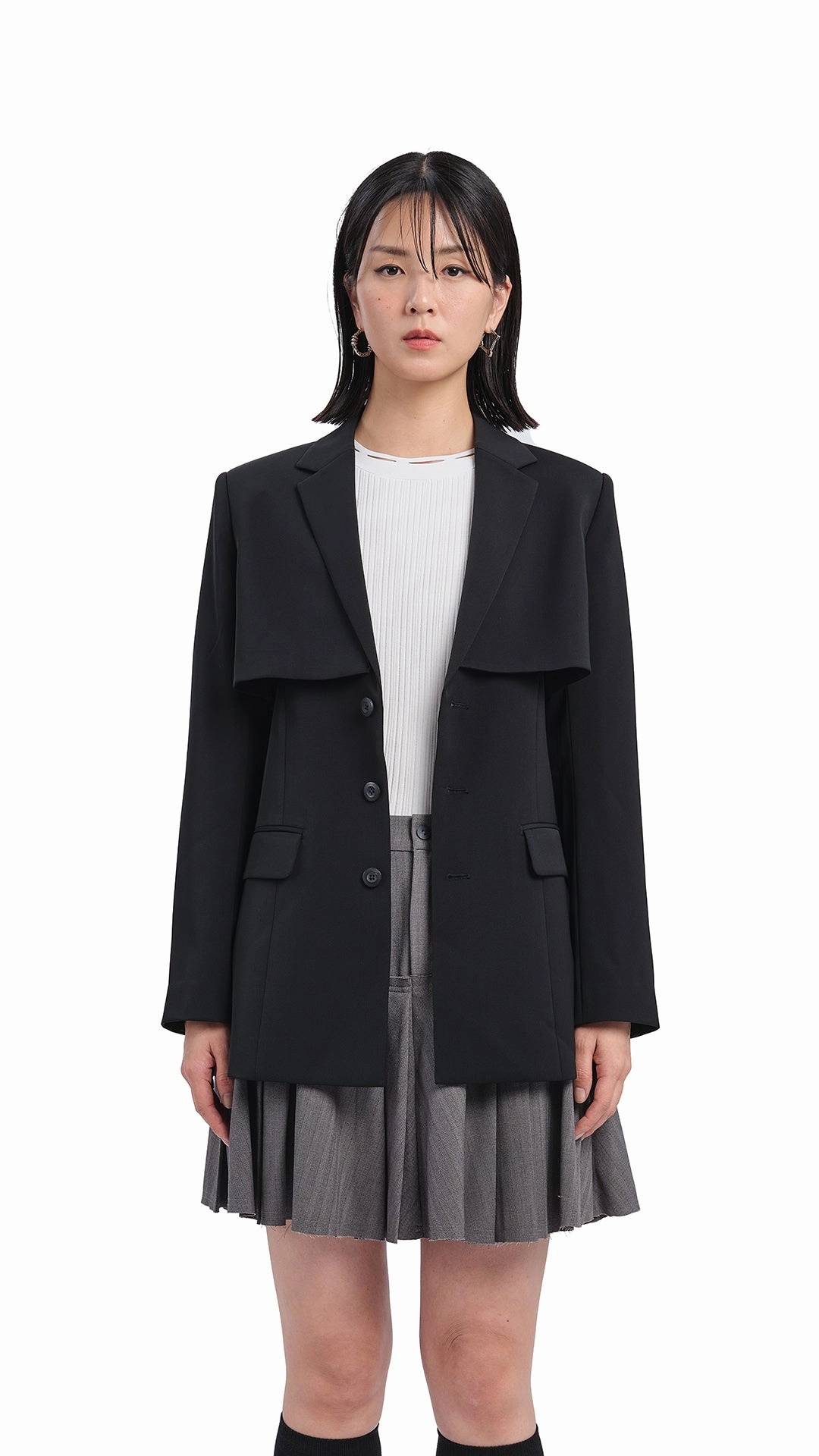 Clean Fit Cut Out Blazer