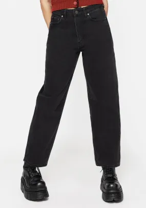Tagless Design Stylish Choice Malevolence Denim Barrel Leg Jeans