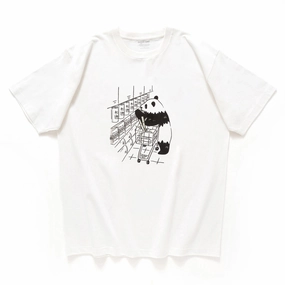 (ZT1541) Panda Market Graphic Tee Timeless Look Wear Light and Cozy