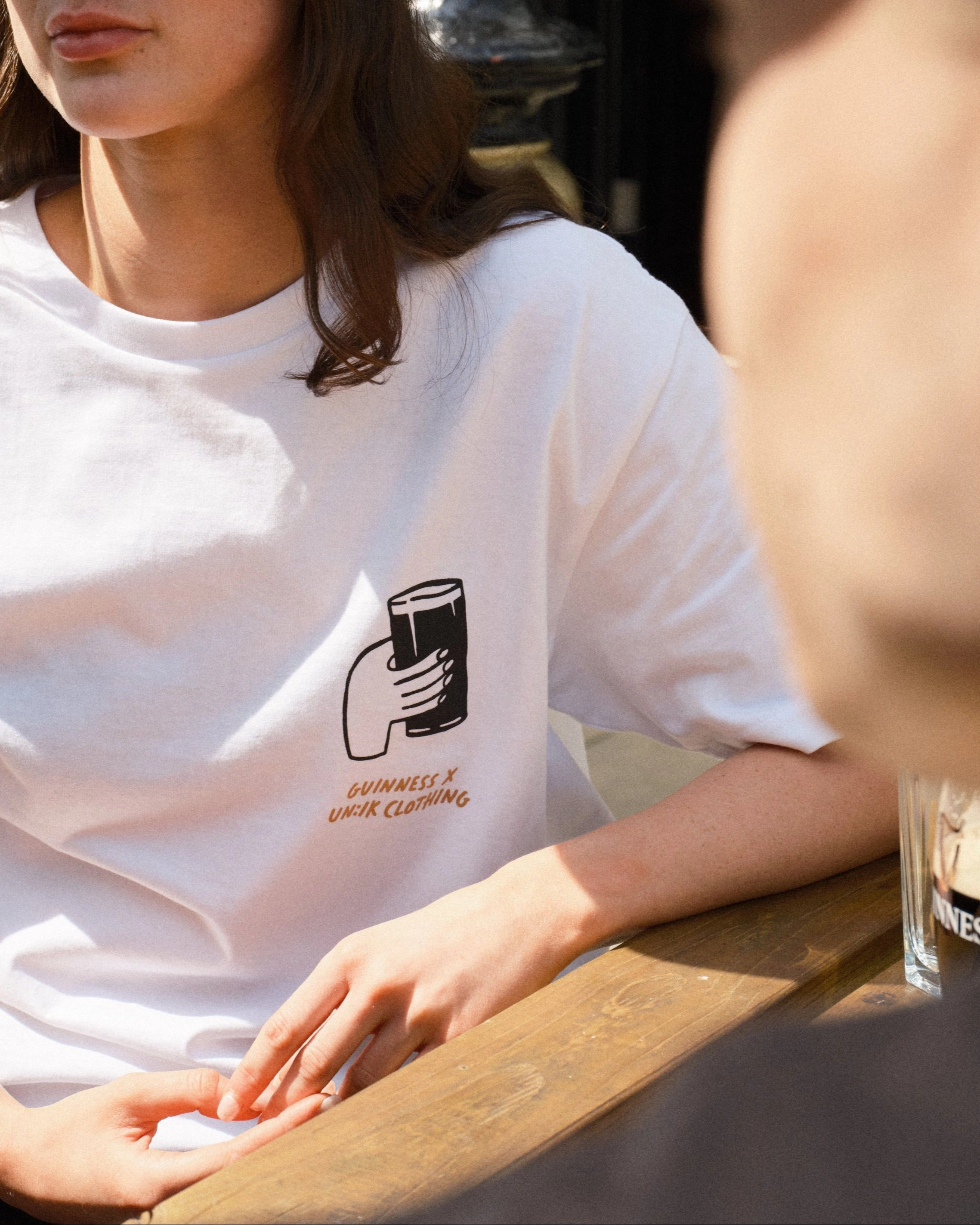 Athletic Wear Guinness x UN:IK 'Cheers' Tee - White