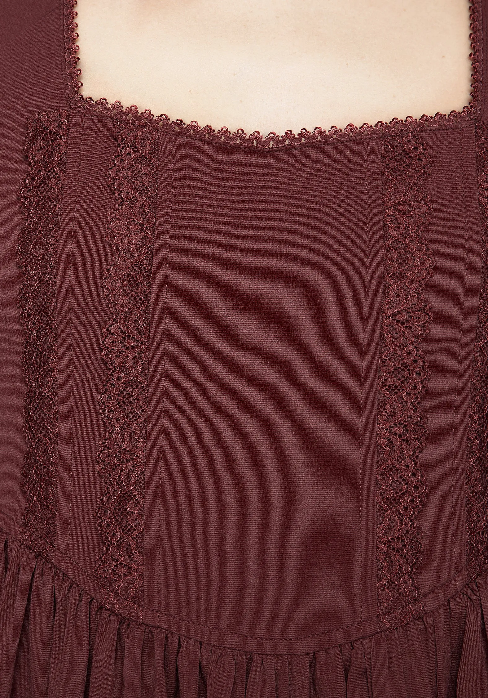 Ruched-Detail Darya Corset Midaxi Dress