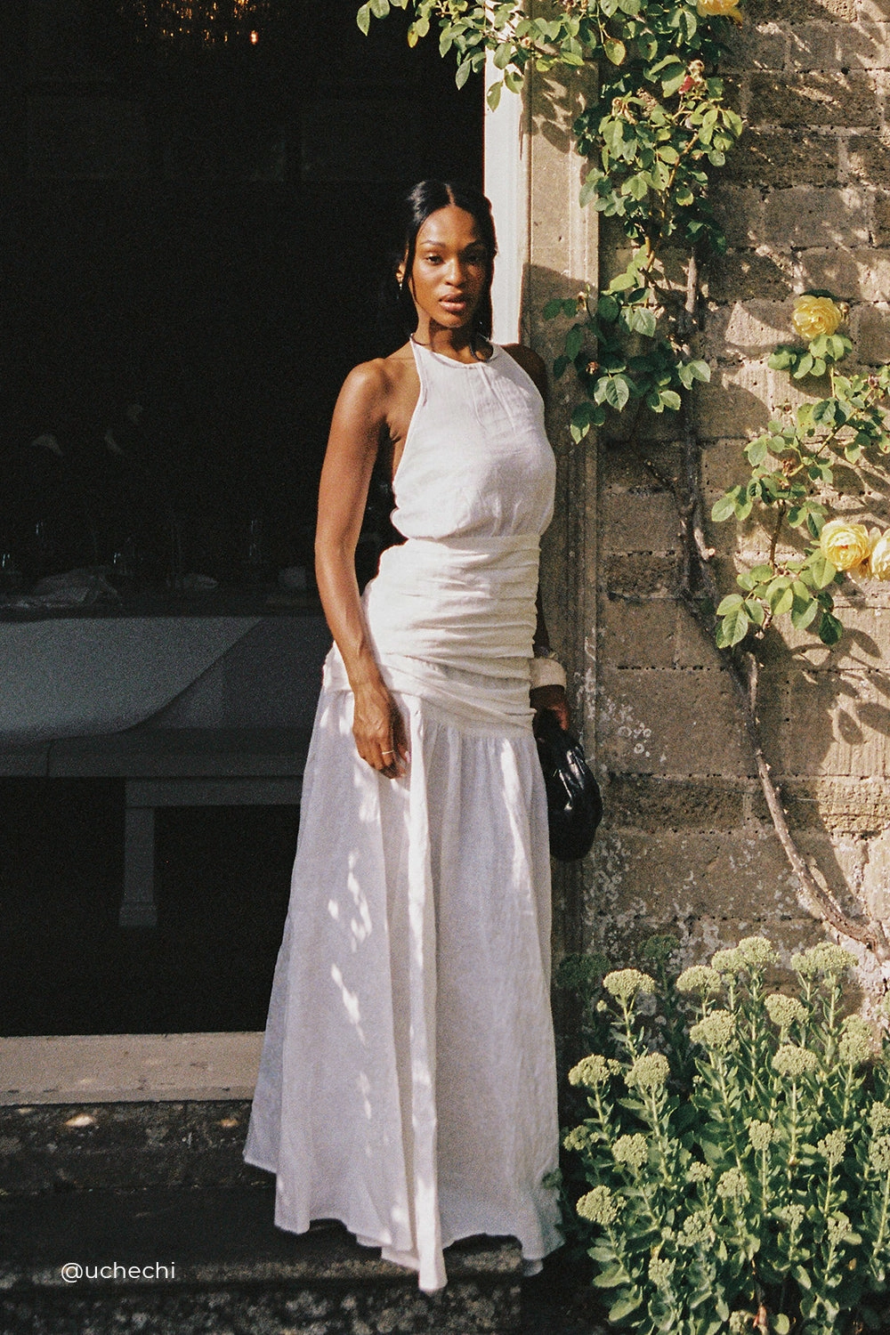 Craftsmanship Focus Relax Outfit HALLIE WHITE LINEN MIDI SKIRT