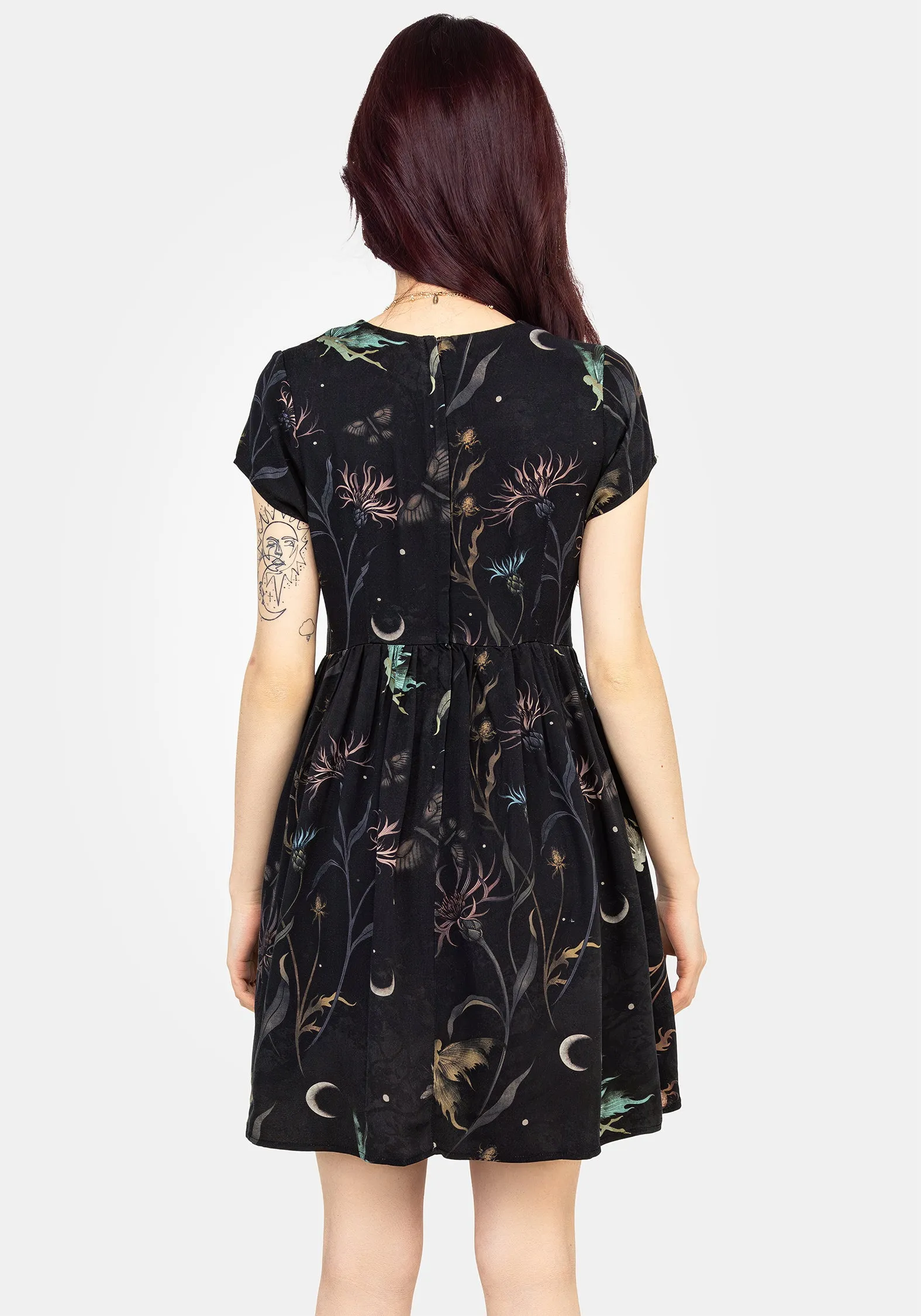 Rosanella Floral Print Mini Smock Dress Sleek Style