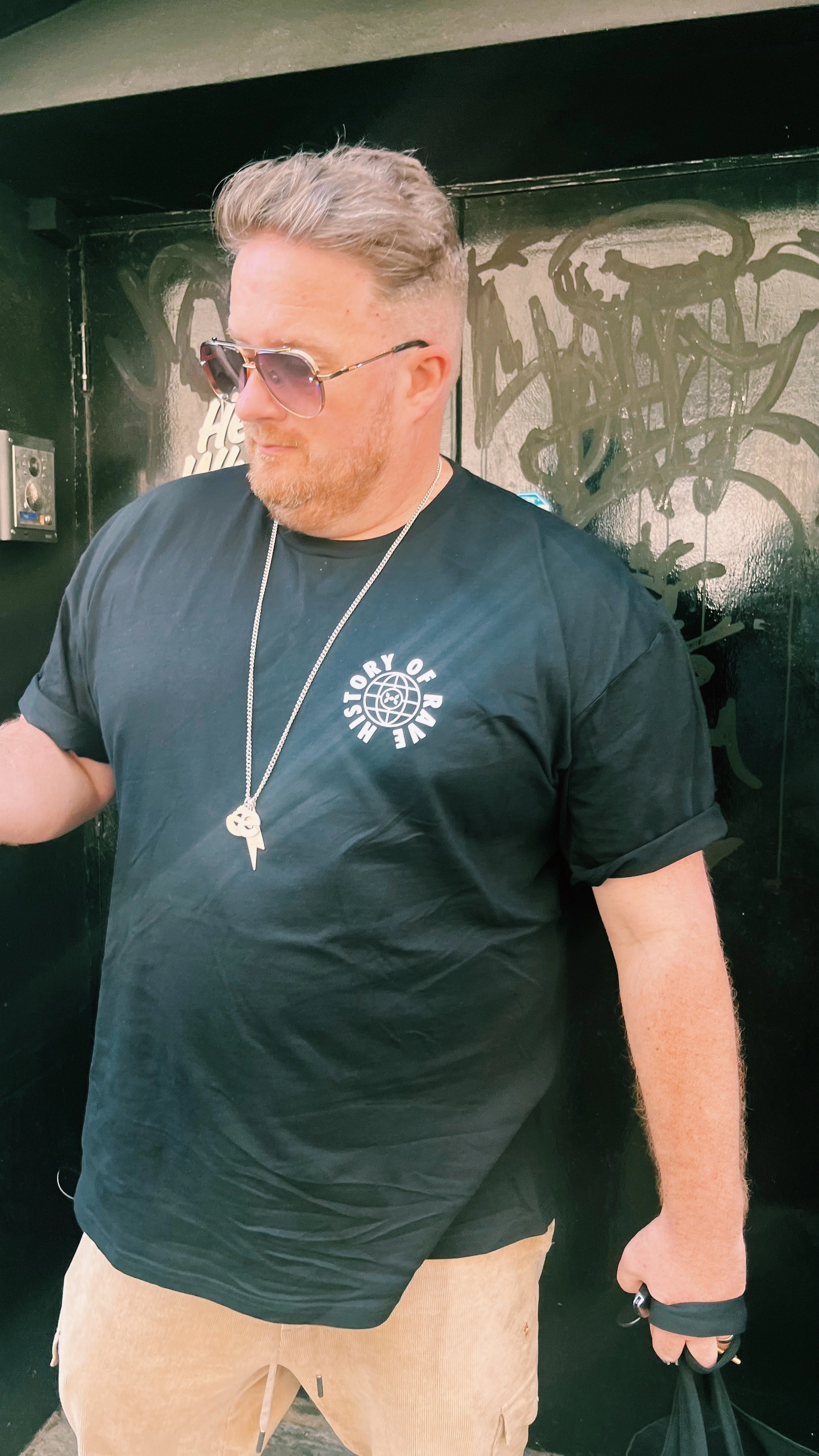 History Of Rave 'Lemon' Tee - Black Street Smart Look