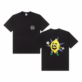 History Of Rave 'Lemon' Tee - Black Tight Fit