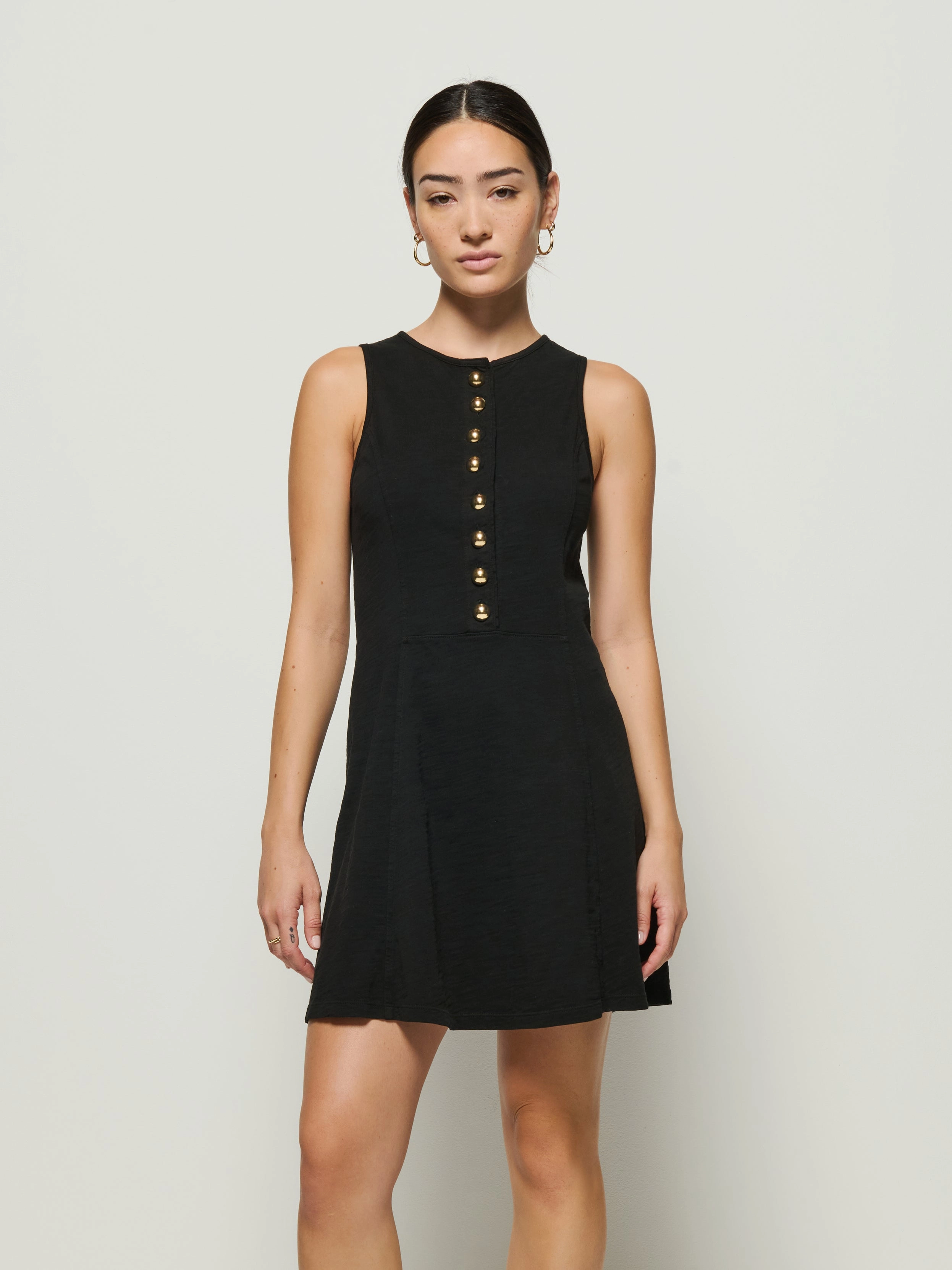 Jayna Mini Dress Square-Neck Smart Tones