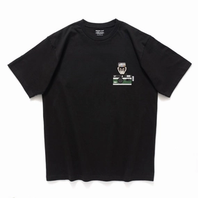 (ZT1505) Animal Camera Graphic Pocket Tee Minimal Comfort