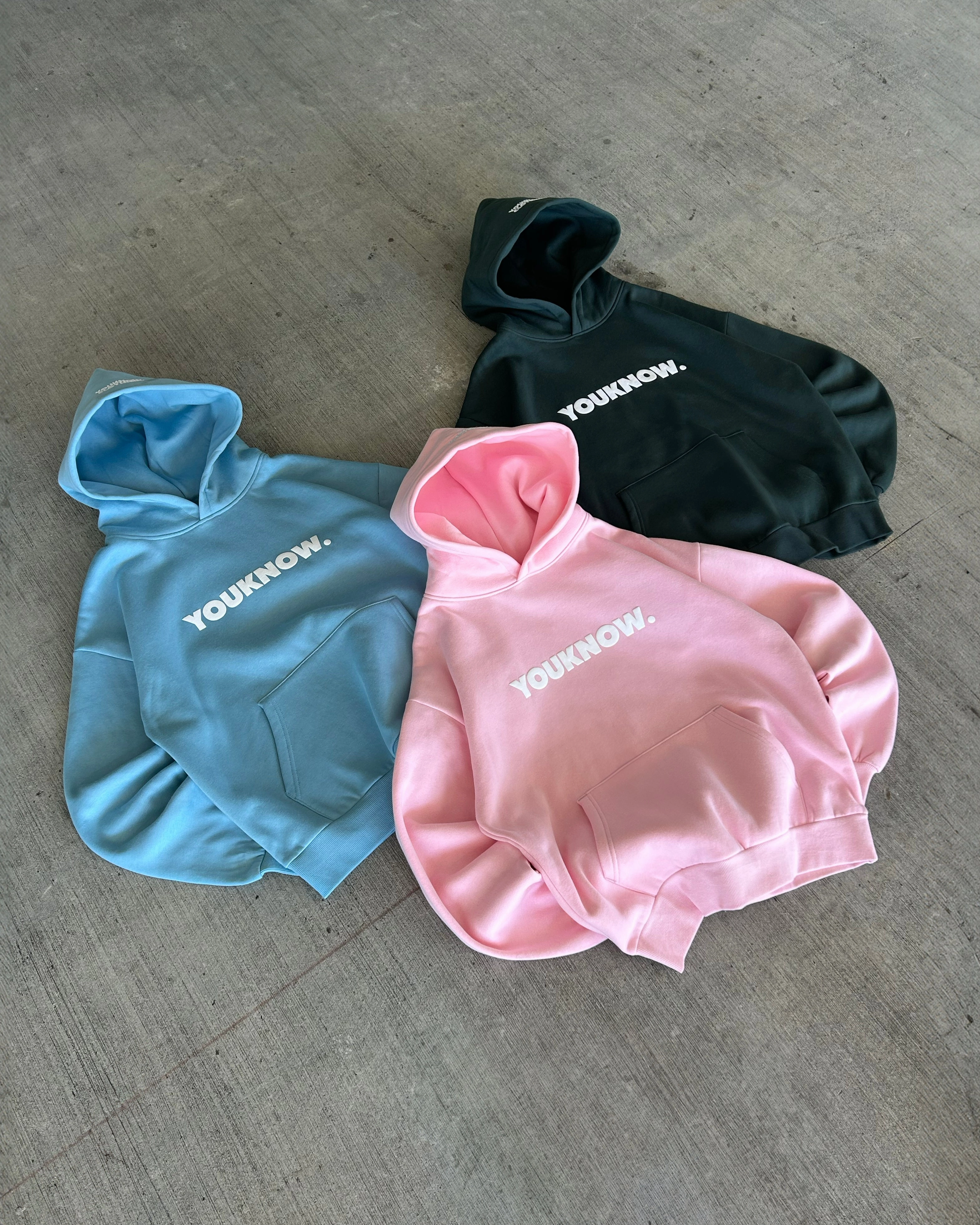 BLOCK HOODIE | Baby Blue Slim Fit Contour Wrinkle Free Fabric
