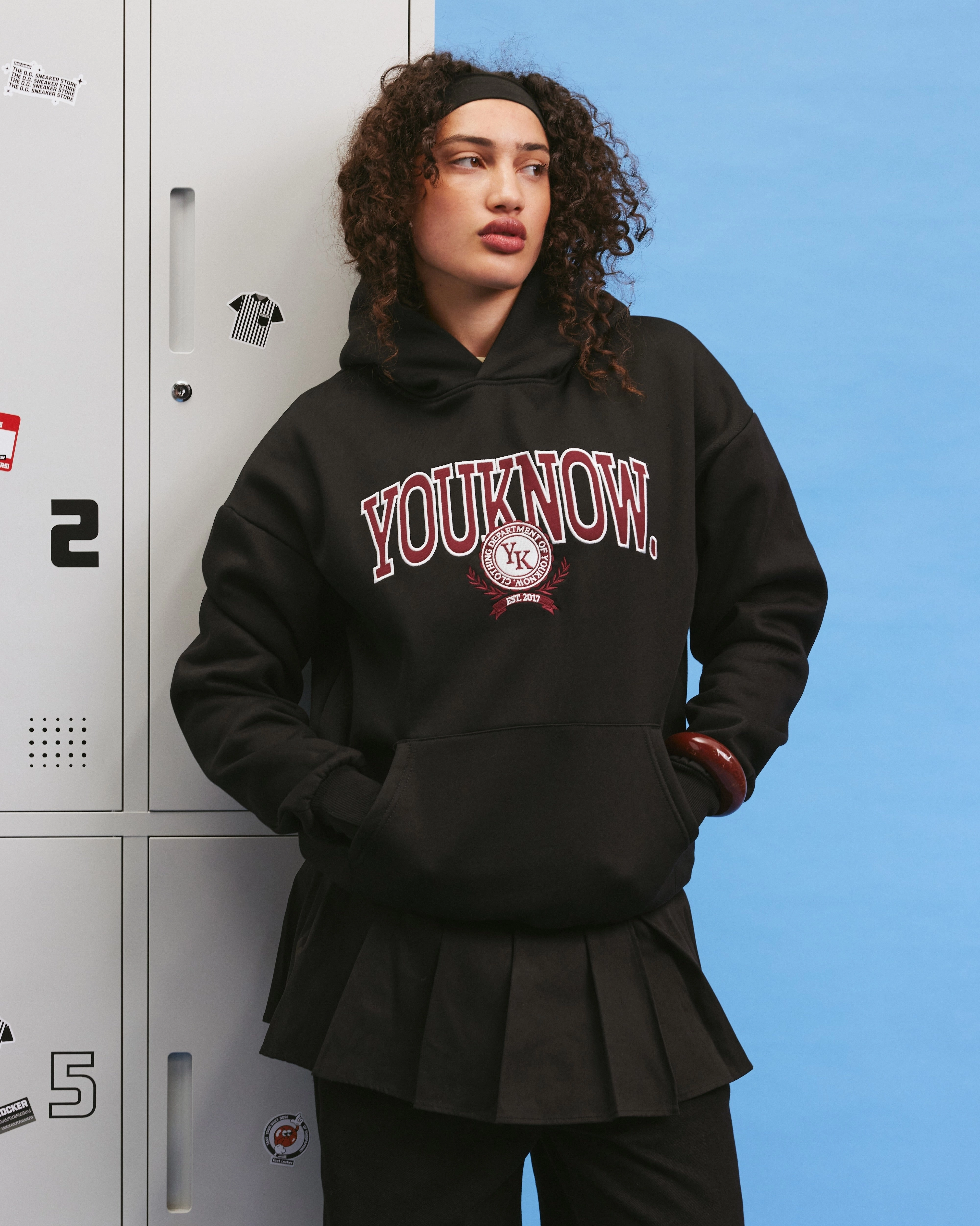 Cold Weather Gear Subtle Branding Dept. of YKC Hoodie | Black