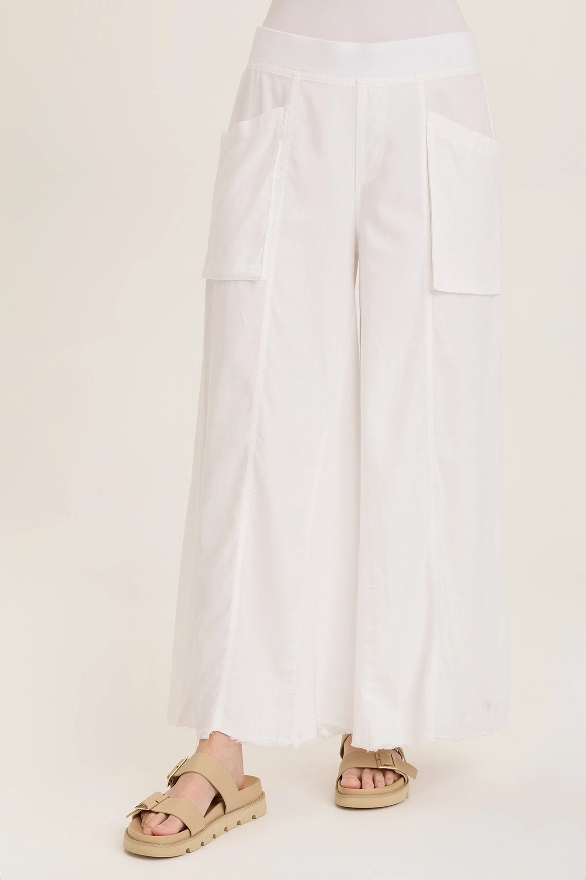 Desoto Ultra-Flare Wide Leg Pocket Trouser Trendy Style Chilly Weather Fit