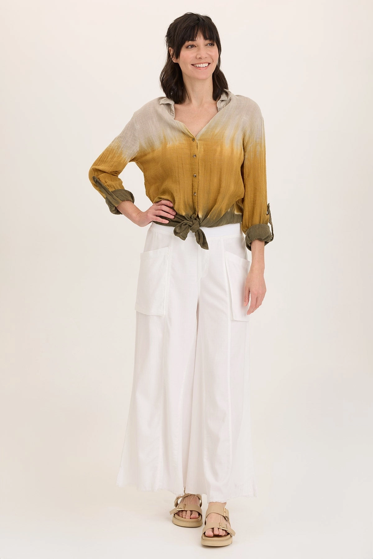 Desoto Ultra-Flare Wide Leg Pocket Trouser Travel-Ready Premium Quality