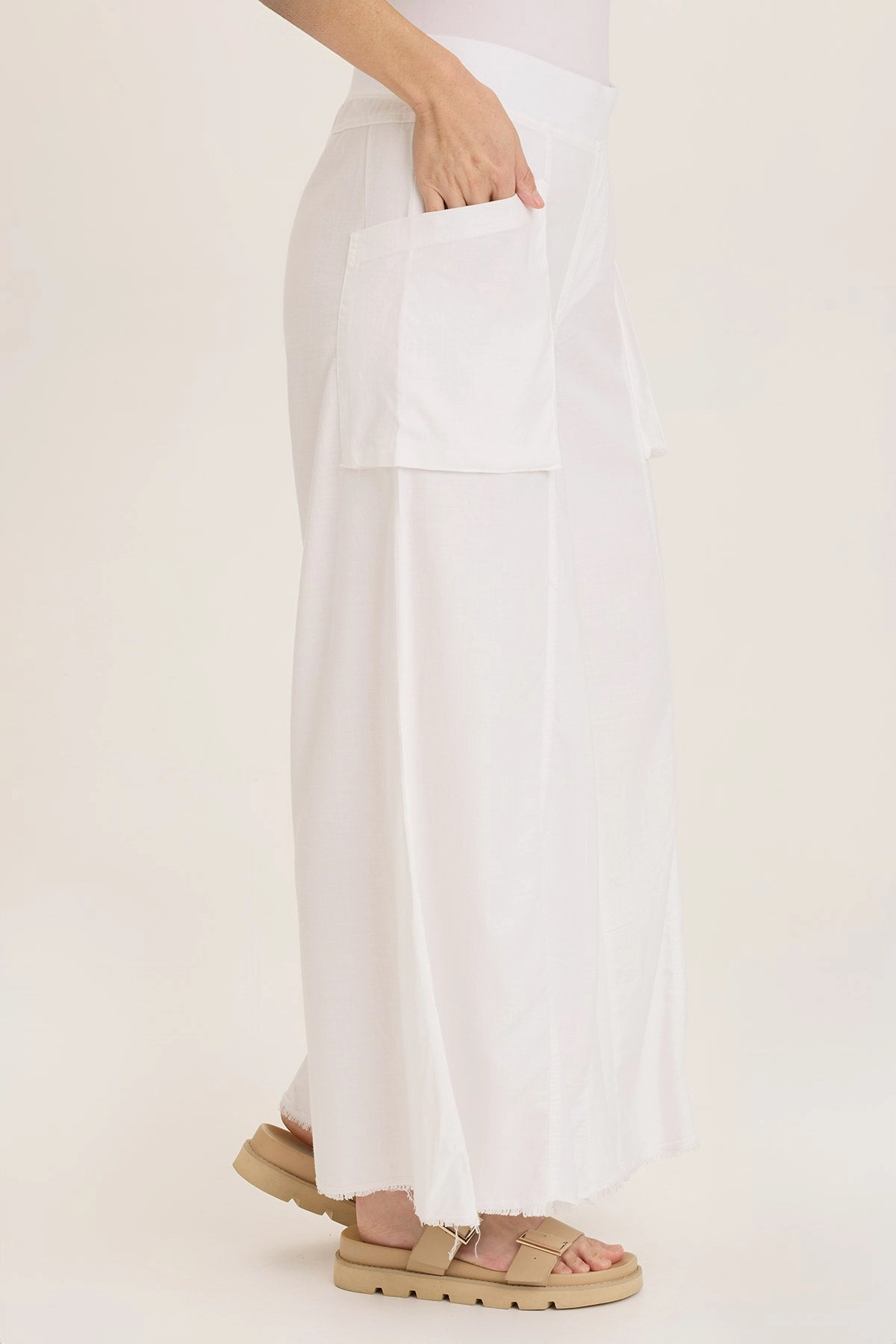 Desoto Ultra-Flare Wide Leg Pocket Trouser Durable Comfort Non Clip