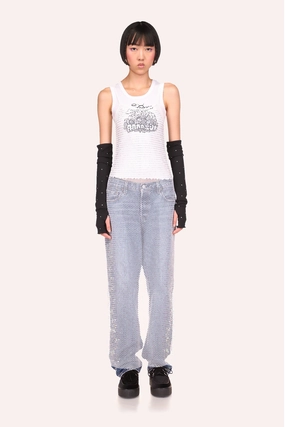 Bright Appeal Diamond Netting Slip Dress