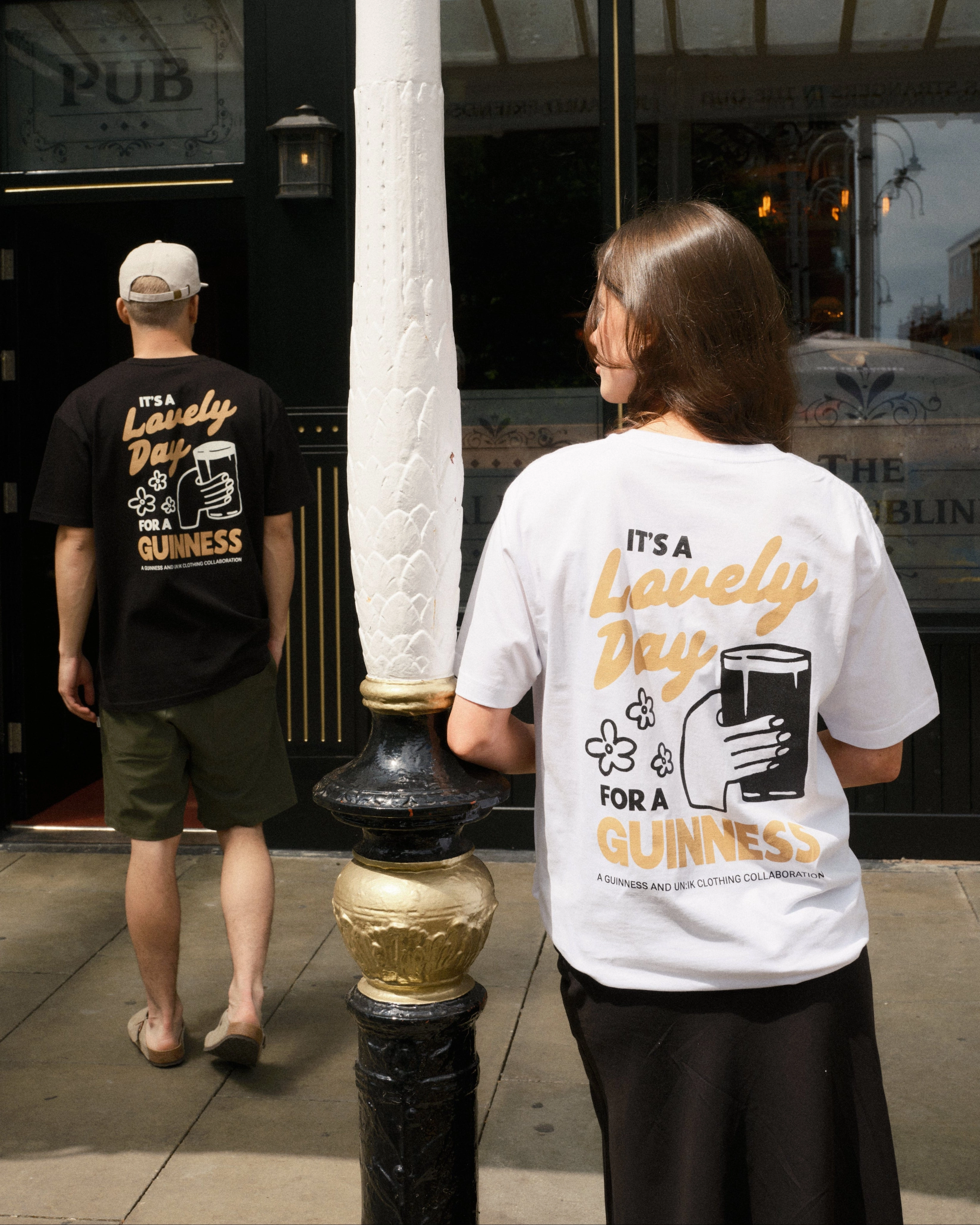 Lightweight Weave Guinness x UN:IK 'Cheers' Tee - Black