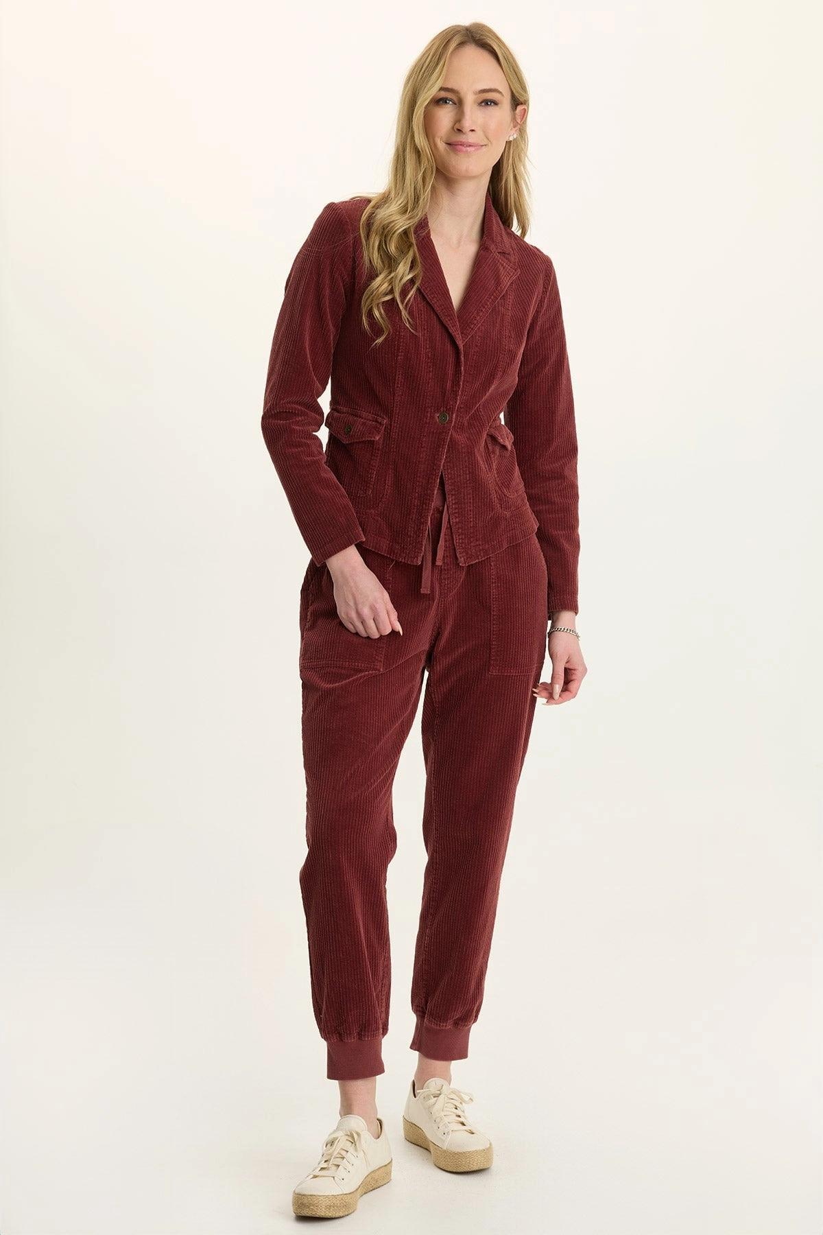 Dino Corduroy Jogger Pant Mesh Paneling