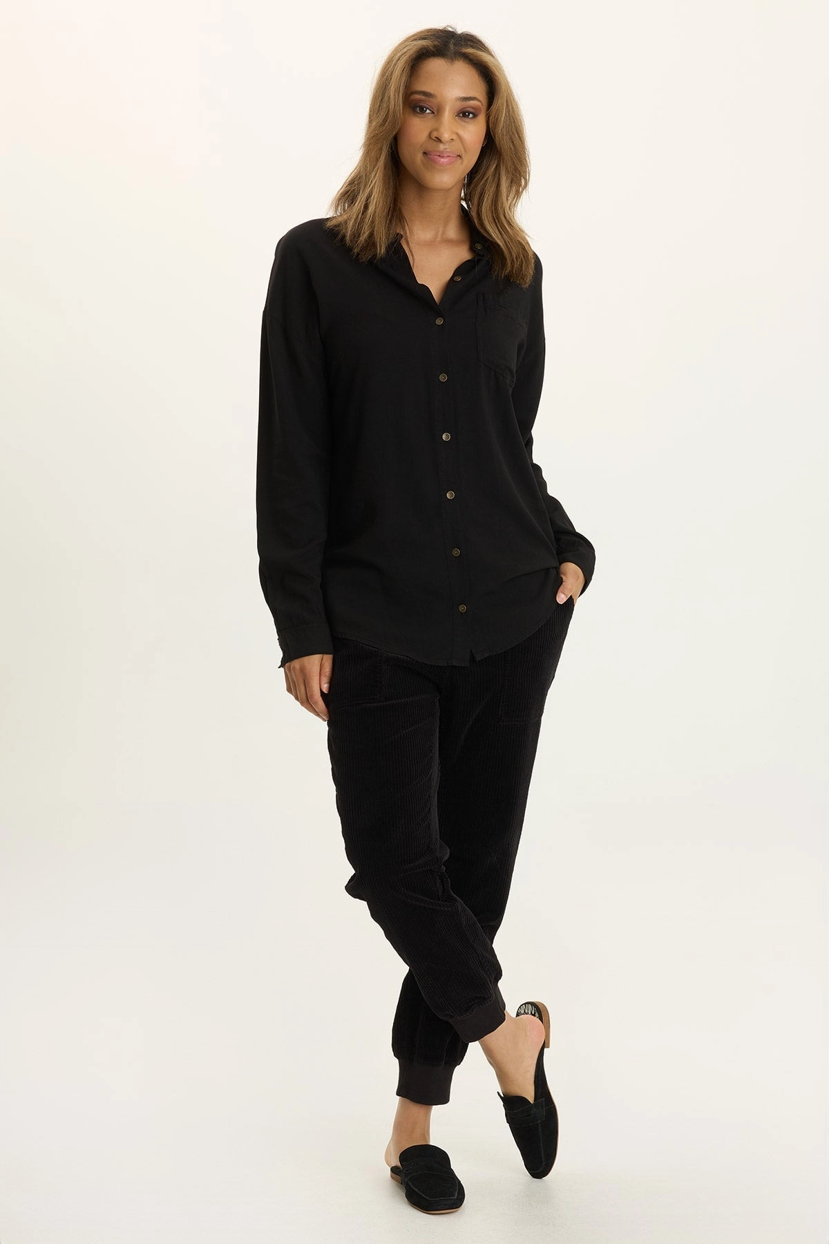 Sporty Support Flatlock stitching Dino Corduroy Jogger Pant