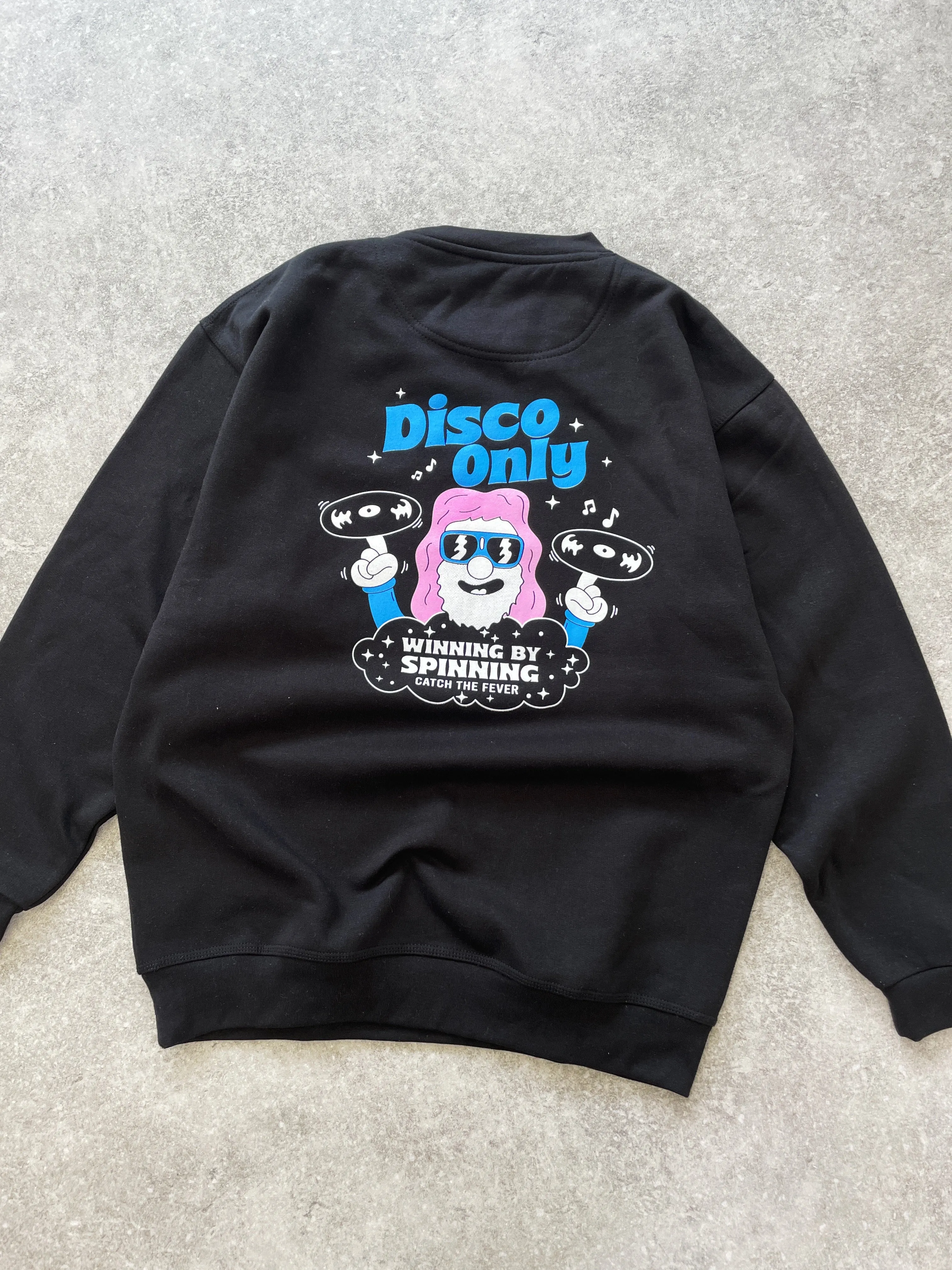 Fashion Forward Wear Cozy Fit Wear DISCO ONLY 'NYC Disco' Sweater - Black