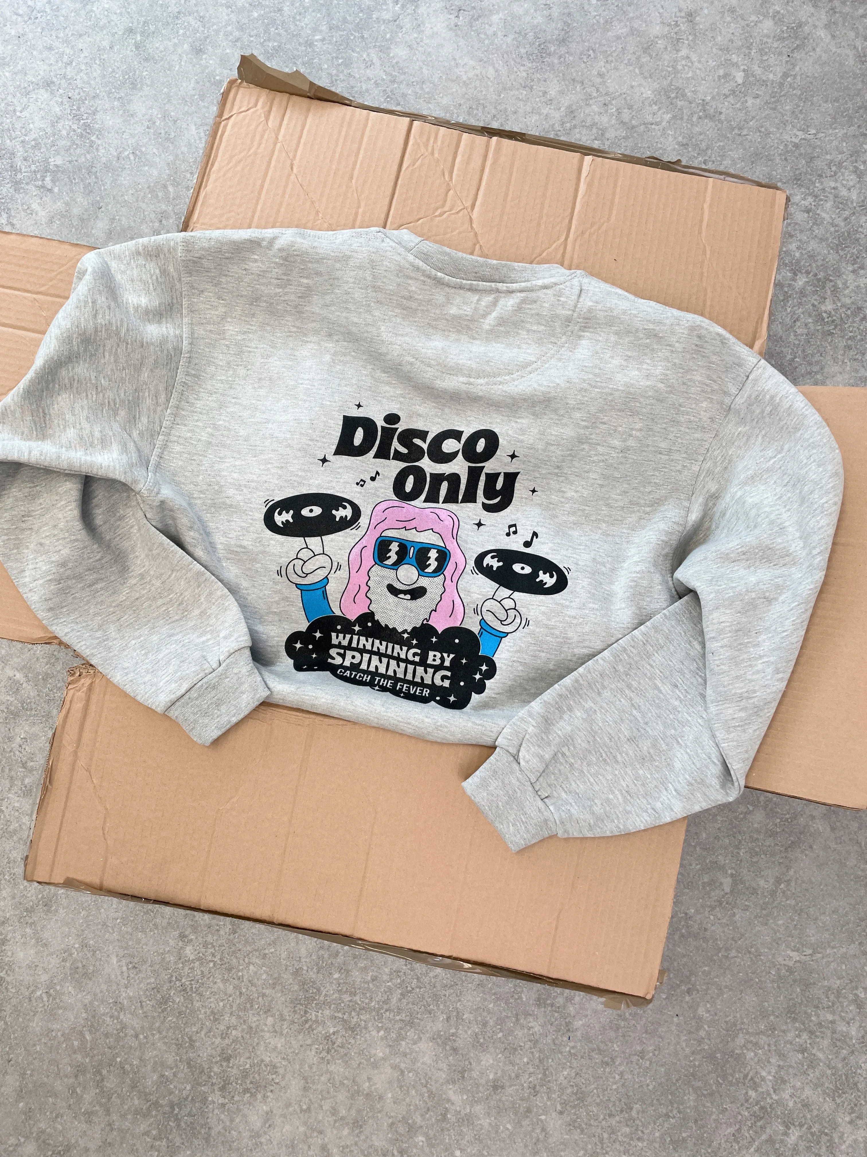 Chic and Warm Smart Wear DISCO ONLY 'NYC Disco' Sweater - Grey