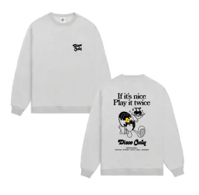 Perfect Fit Knit Design Wear DISCO ONLY 'Play It Twice V2' Sweater - Grey