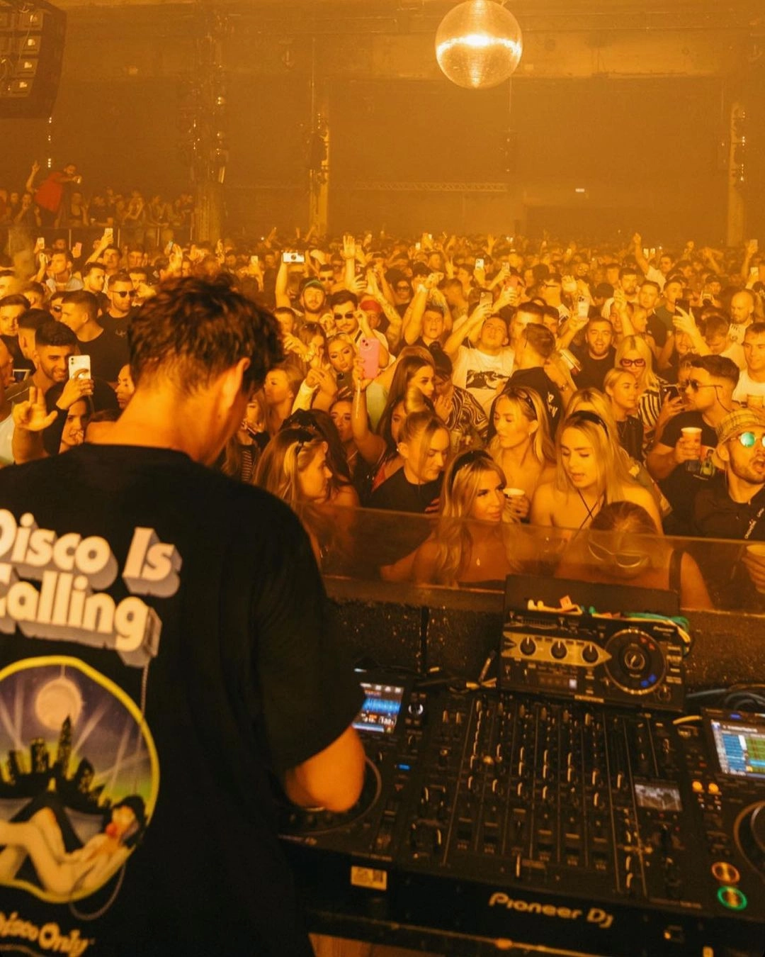 AntiStaticFinish DISCO ONLY 'Disco Is Calling' Tee - Black