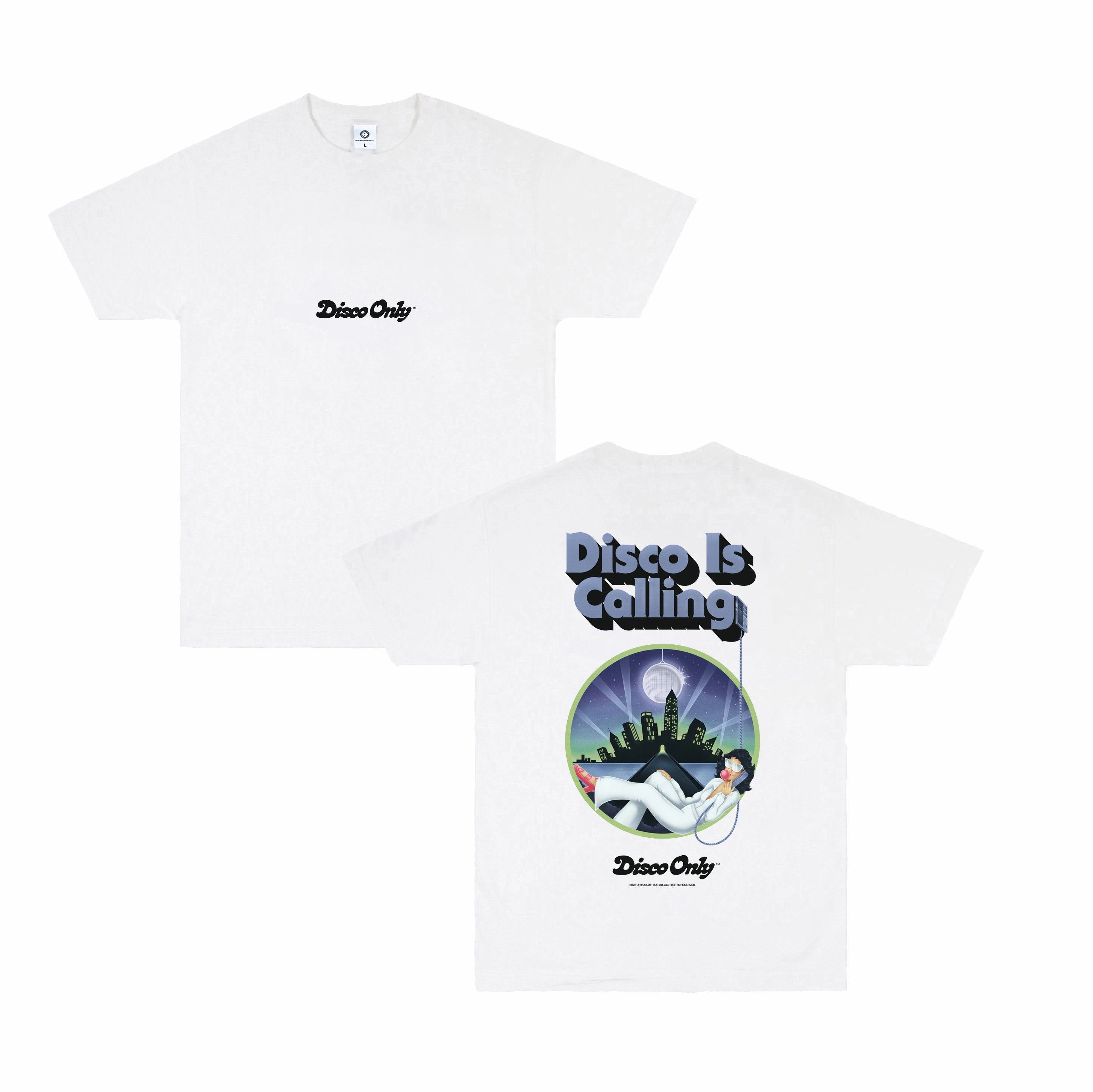 Timeless Appeal DISCO ONLY 'Disco Is Calling' Tee - White